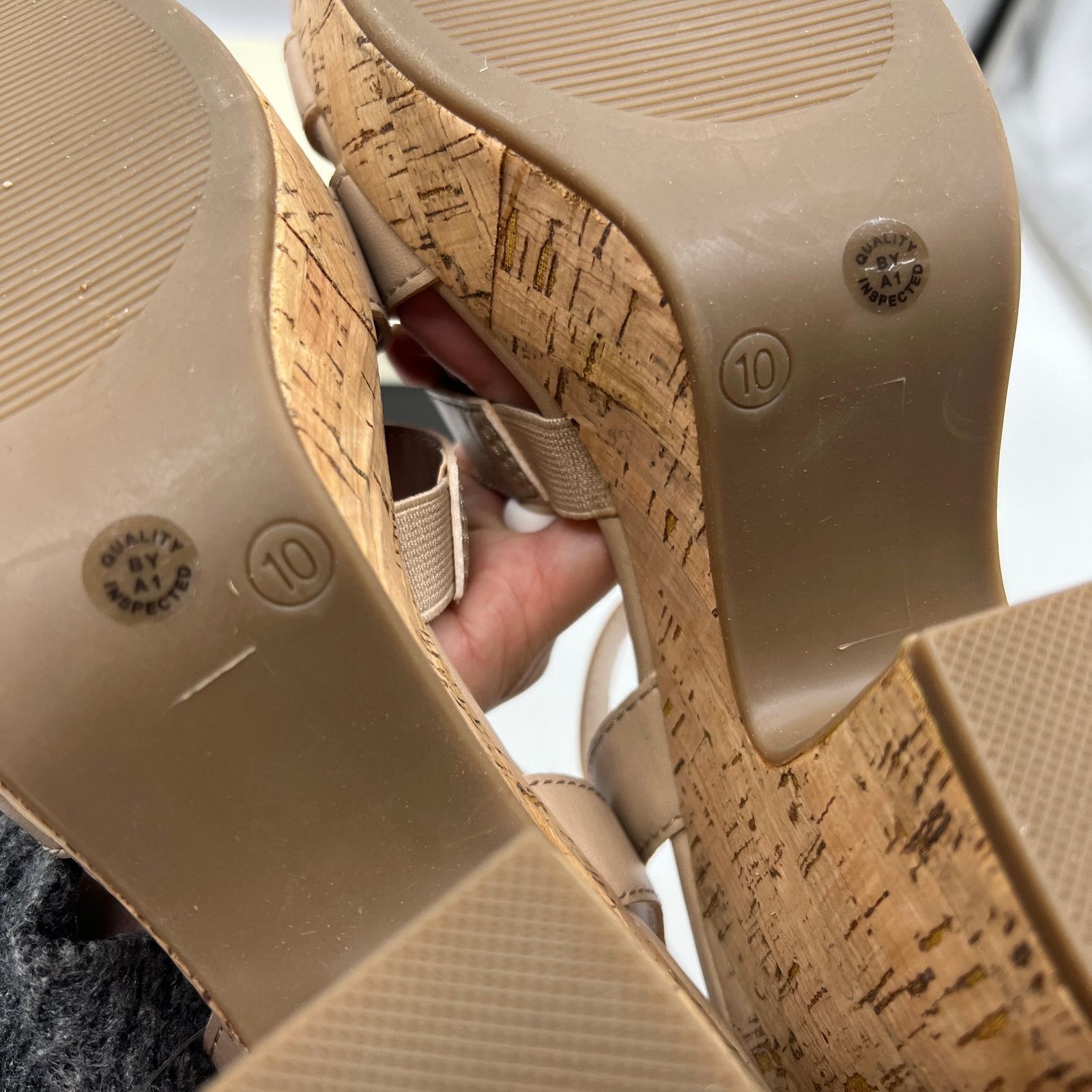 Other a.n.a Womens Billie Heeled Sandals Nude Color Size 10M Size US 10 / IT 40 - 7 Thumbnail