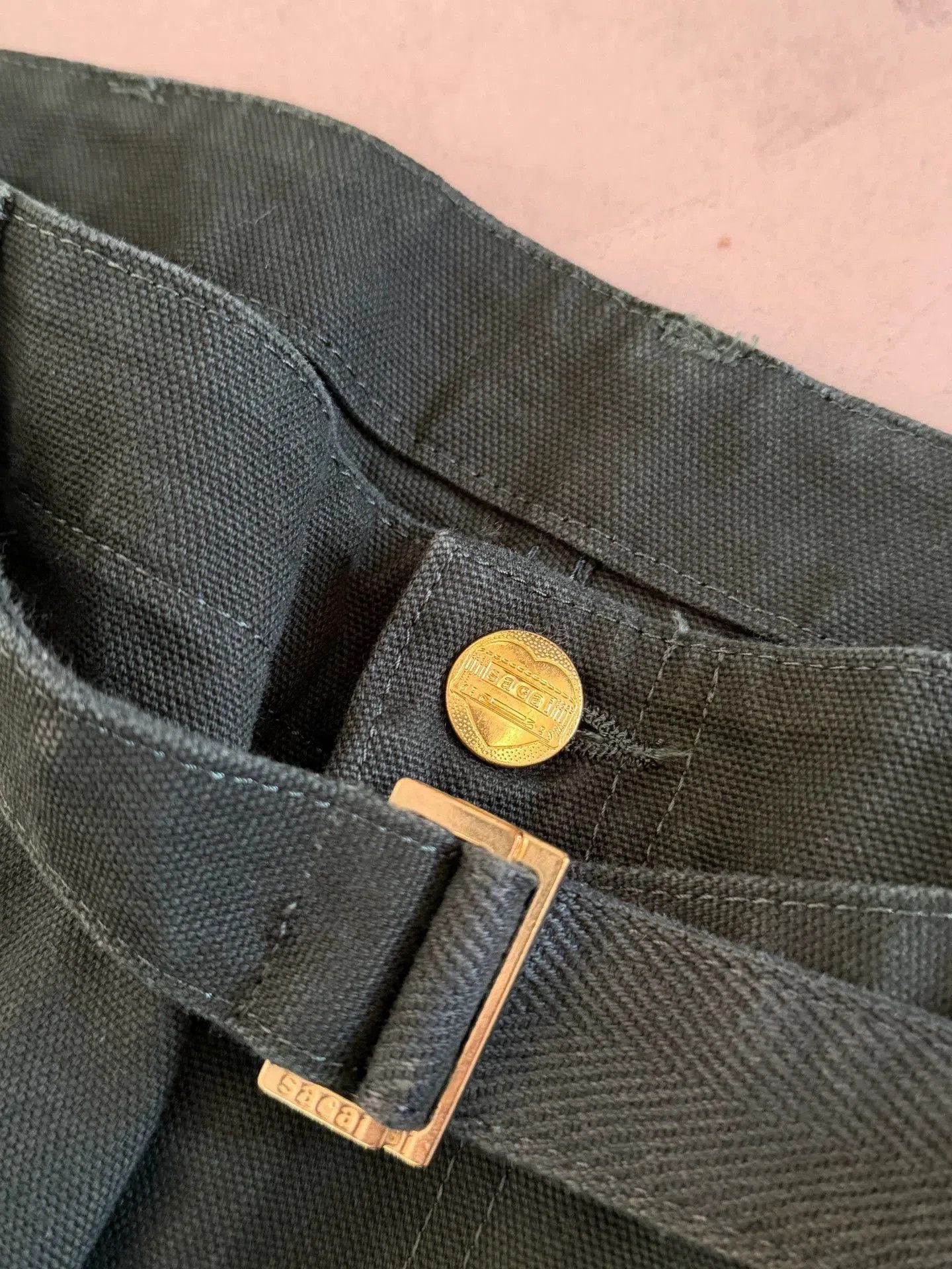 Sacai Black Cargo Pants with Belt and Multiple Pockets. Size US 30 / EU 46 - 5 Thumbnail