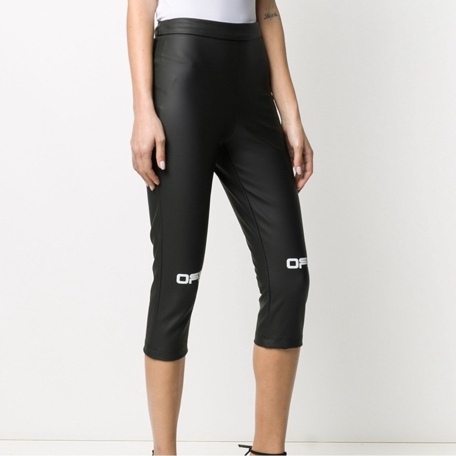 Off-White OFF-WHITE Cropped Leggings, Size 38, Authentic Size 38" / US 16 / IT 52 - 4 Thumbnail