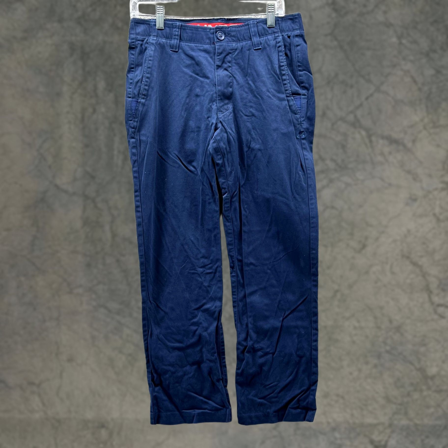 Under Armour Under Armour Pants Mens 32x30 Blue Golf Chino Woven Performance Casual Pants Mens 32 Regular Navy Size US 32 / EU 48 - 1 Thumbnail