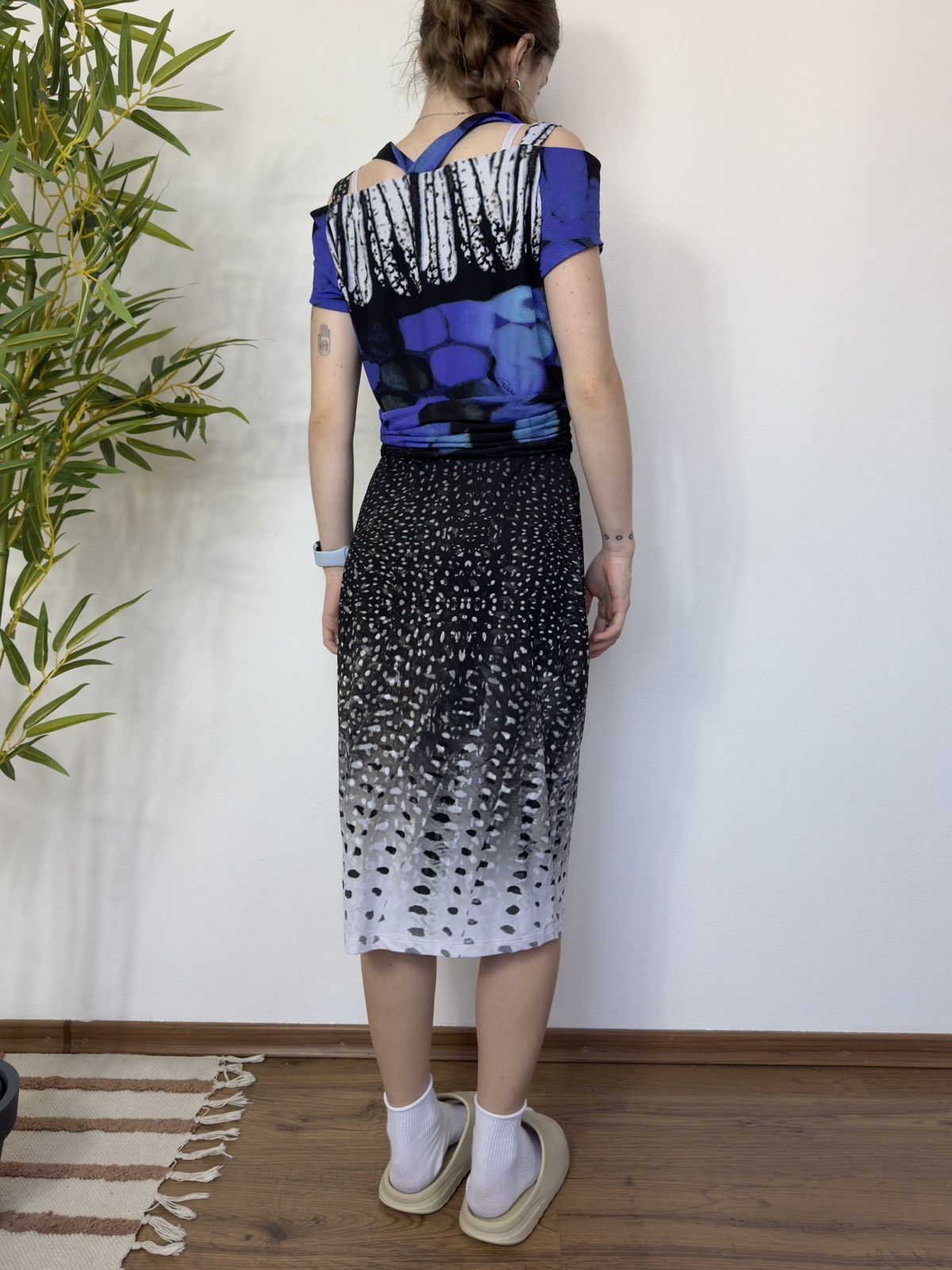 Roberto Cavalli VINTAGE ROBERTO CAVALLI GRUNGE MAXI DRESS Size M / US 6-8 / IT 42-44 - 9 Thumbnail