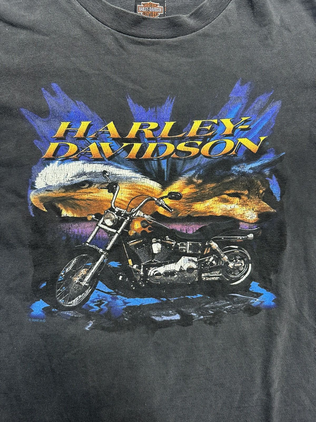 Harley Davidson 2000s Faded Harley Davidson Vintage T Shirt Size US L / EU 52-54 / 3 - 6 Thumbnail