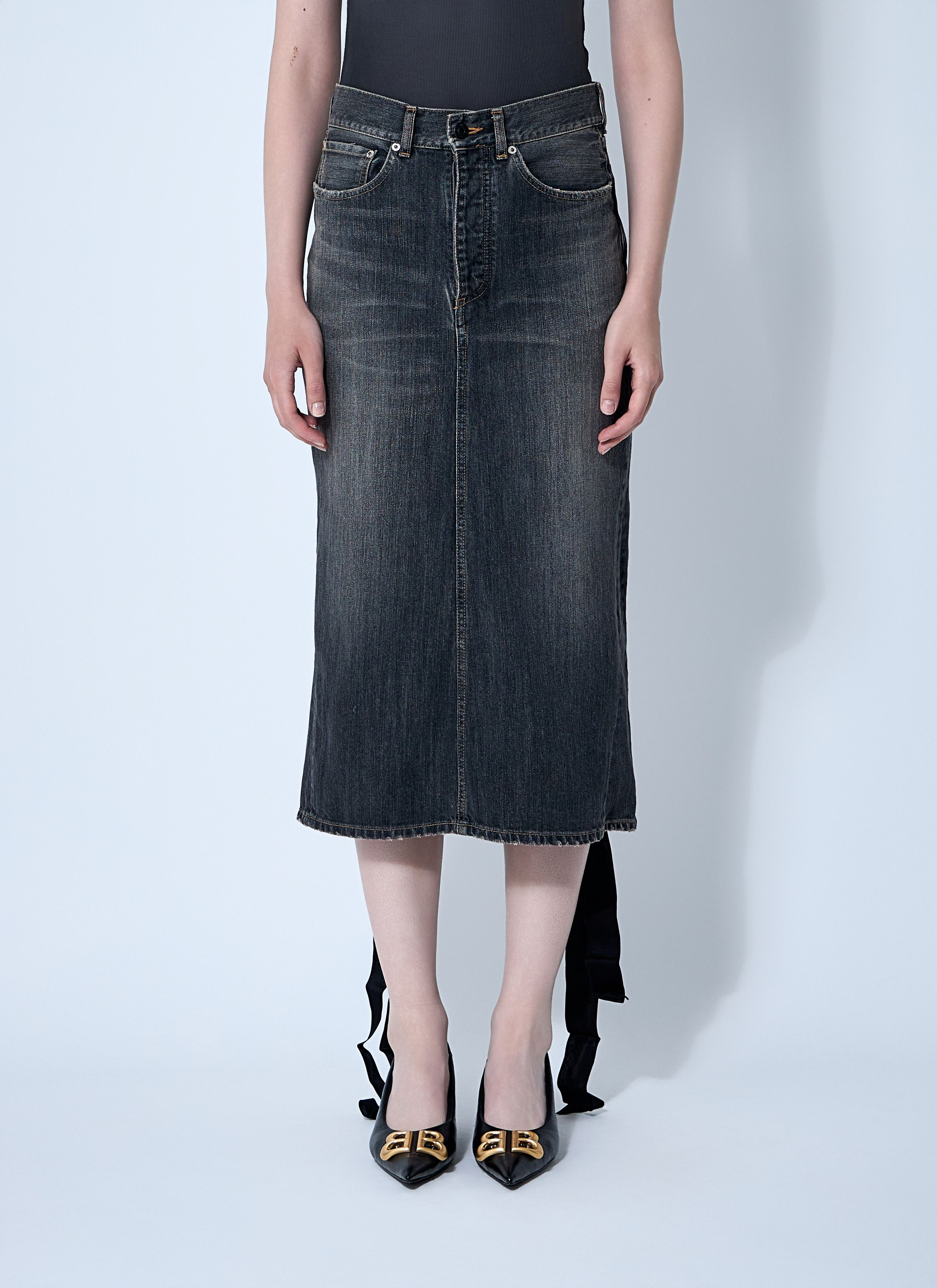 Balenciaga Lace-Up Skirt Size 27" / US 4 / IT 40 - 1 Thumbnail