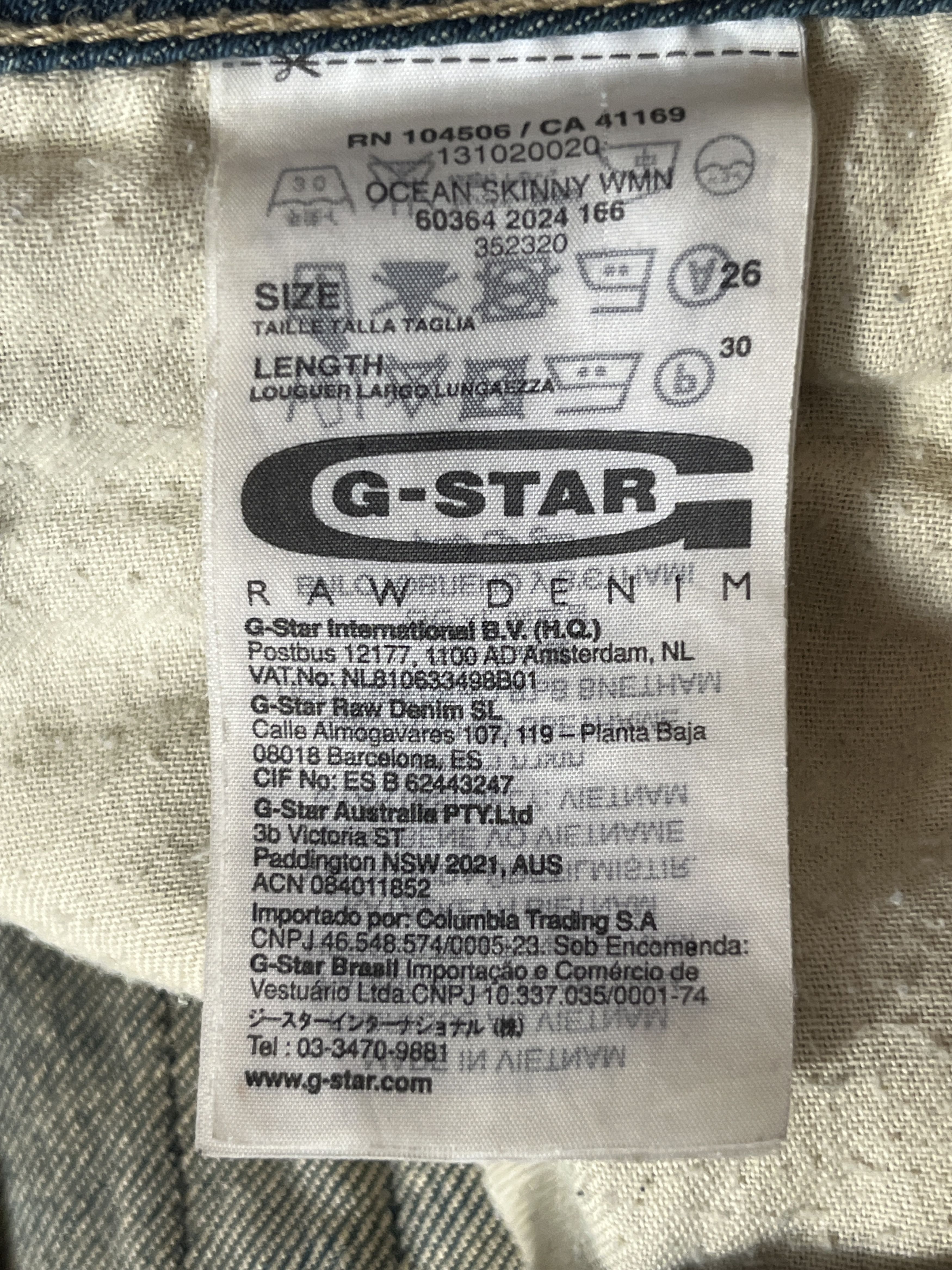 G-Star G-Star RAW Ocean Skinny - Vintage Skinny Size 26" / US 2 / IT 38 - 7 Thumbnail
