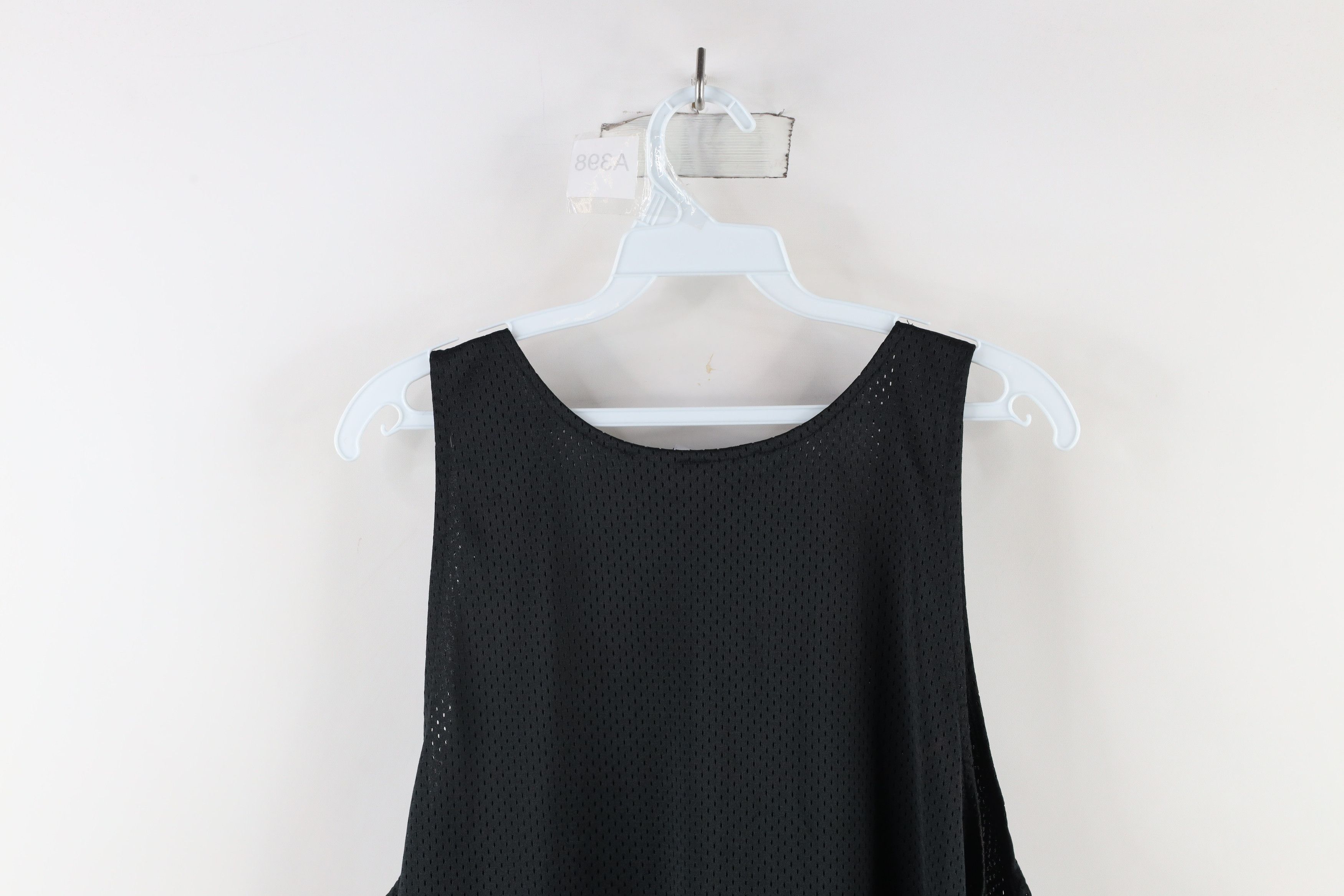 Vintage Vintage 90s Streetwear Mesh Tank Top Jersey T-Shirt Black Size US M / EU 48-50 / 2 - 7 Thumbnail