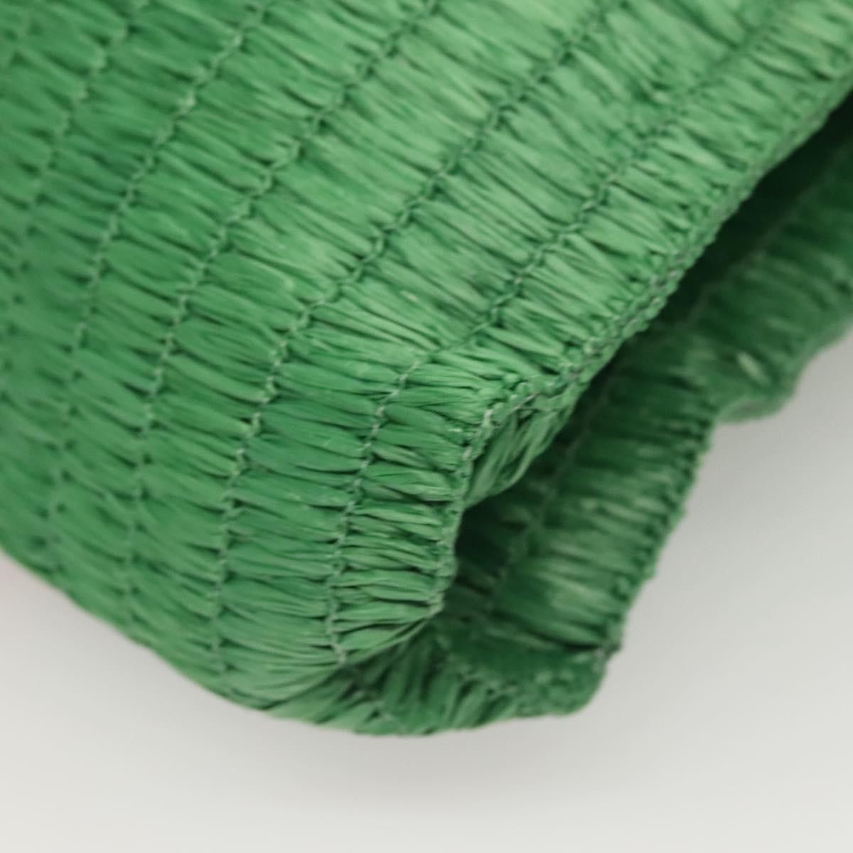 Gucci GUCCI Hand Bag Straw Green Red Size ONE SIZE - 11 Thumbnail