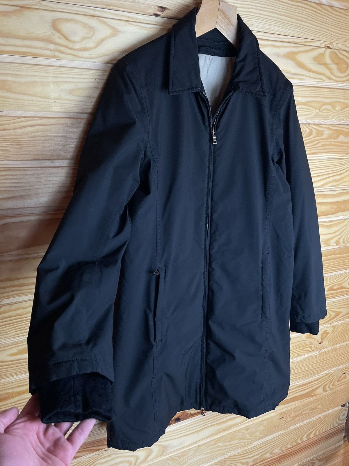 Prada × Vintage Vintage Prada Gore-Tex Long Coat Womens Size L / US 10 / IT 46 - 2 Thumbnail