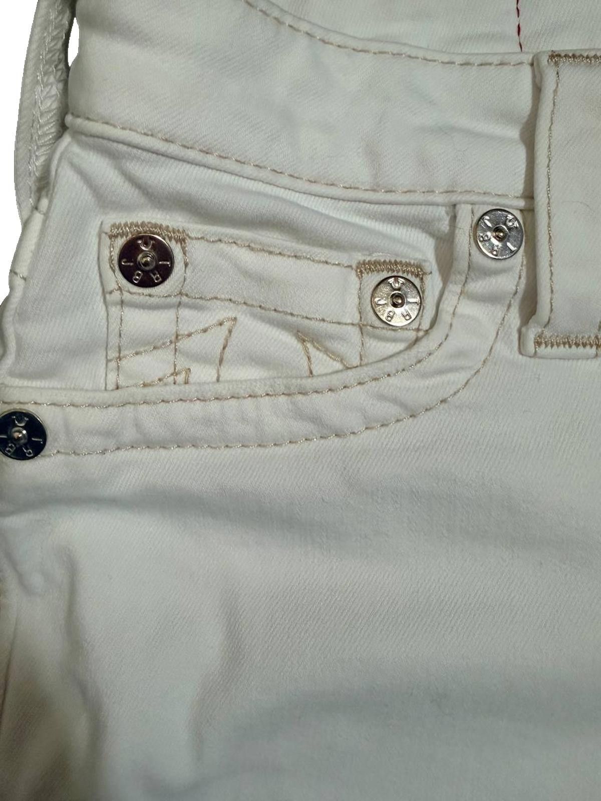 True Religion True Religion "Section Skinny" Jeans – Off-White – Size26 Size 26" / US 2 / IT 38 - 2 Thumbnail