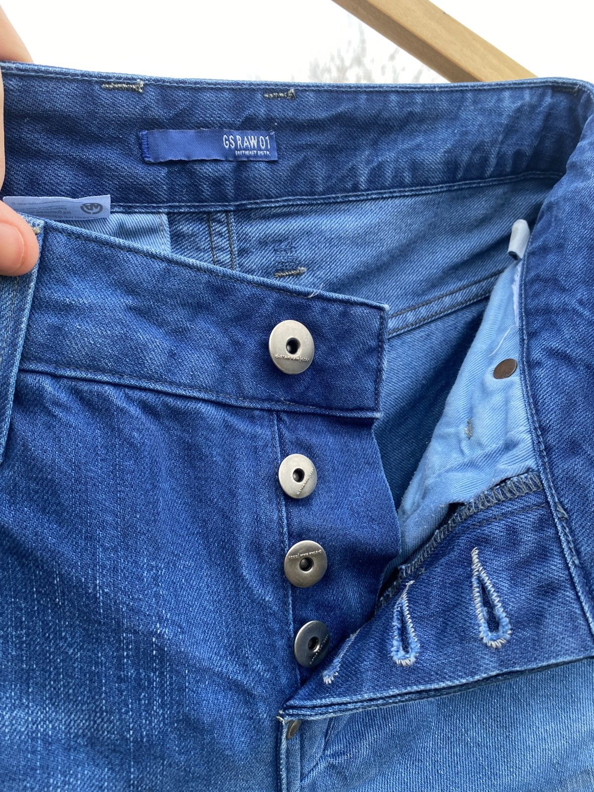 G-Star × Vintage Rare G-Star RAW 5204 Italy Jeans, Vintage GStar Raw 01 Size US 32 / EU 48 - 10 Thumbnail