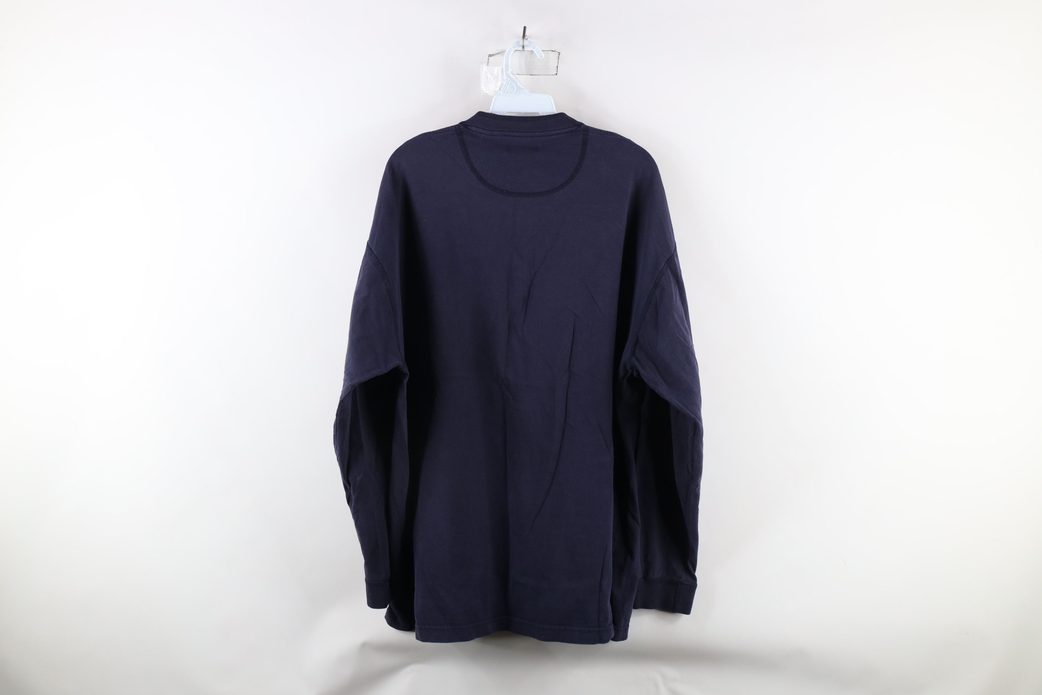 Vintage Vintage 90s Streetwear Long Sleeve Henley T-Shirt Blue Size US XL / EU 56 / 4 - 9 Thumbnail
