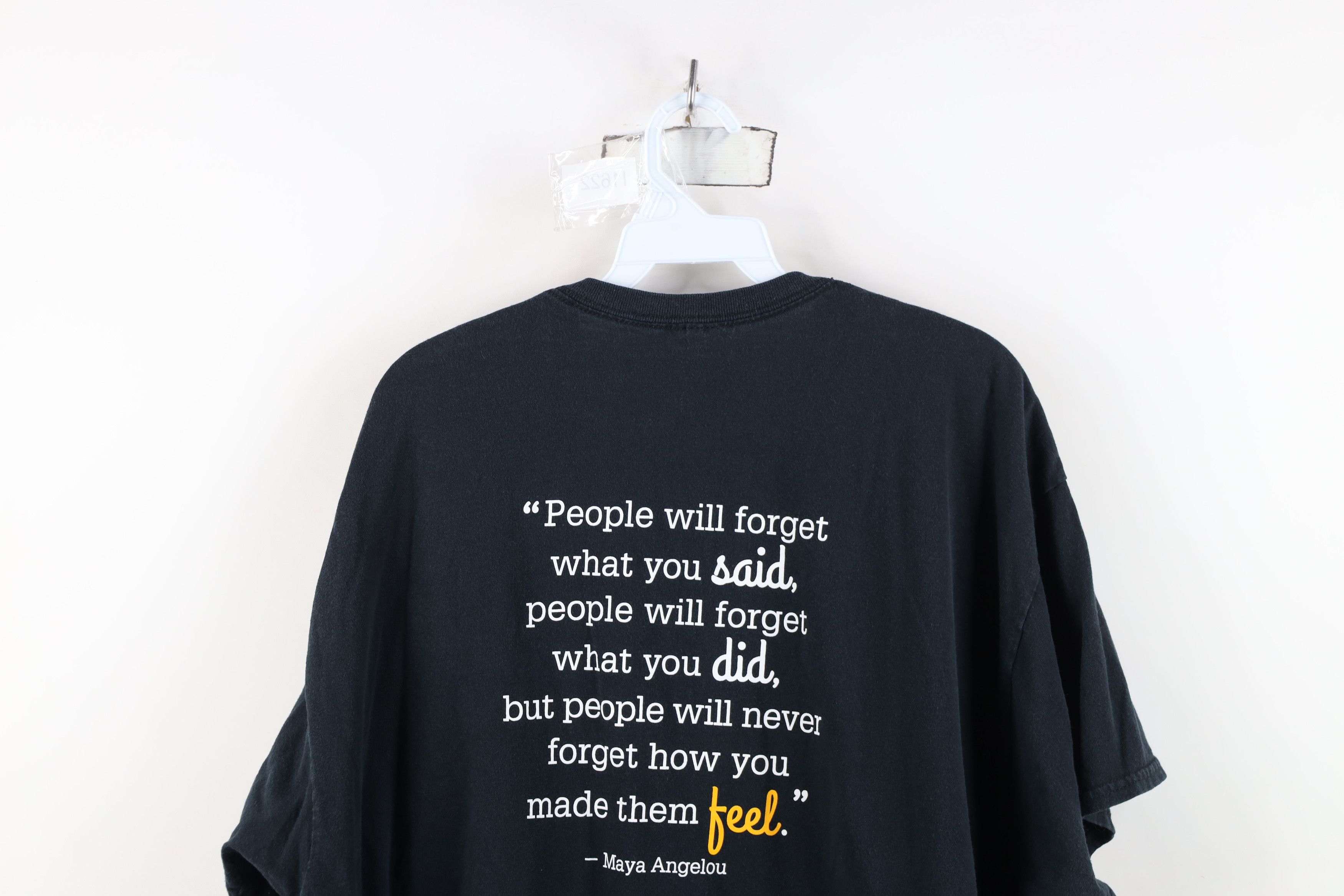 Vintage Vintage Y2K Streetwear Angelou A Smile In Your Voice T-Shirt Size US XXL / EU 58 / 5 - 11 Thumbnail