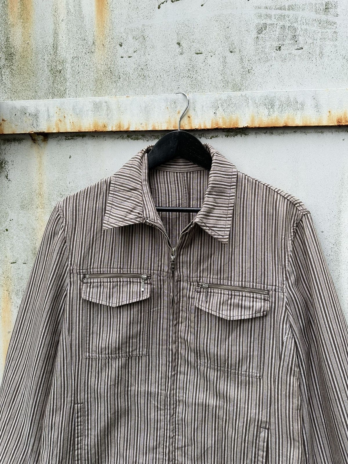 Comme Ca Ism Vintage Comme Ca Ism Wool Striped Detroit Jacket Size US M / EU 48-50 / 2 - 4 Thumbnail