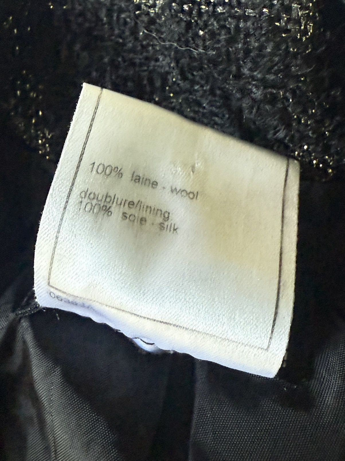 Chanel Chanel Boutique Black Tweed Blazer Size XS / US 0-2 / IT 36-38 - 10 Thumbnail