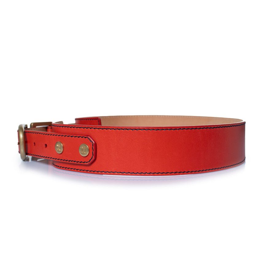 Celine Celine, red leather waist belt Size ONE SIZE - 2 Thumbnail