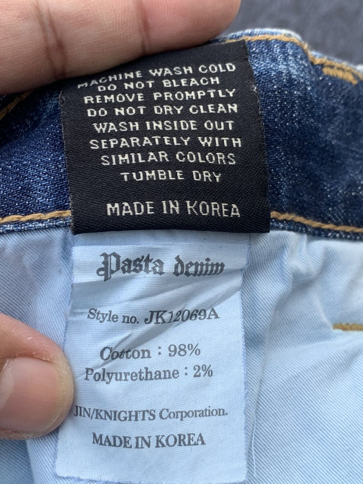Beauty Beast Pasta Denim big cross like chrome hearts style Size US 35 - 8 Thumbnail