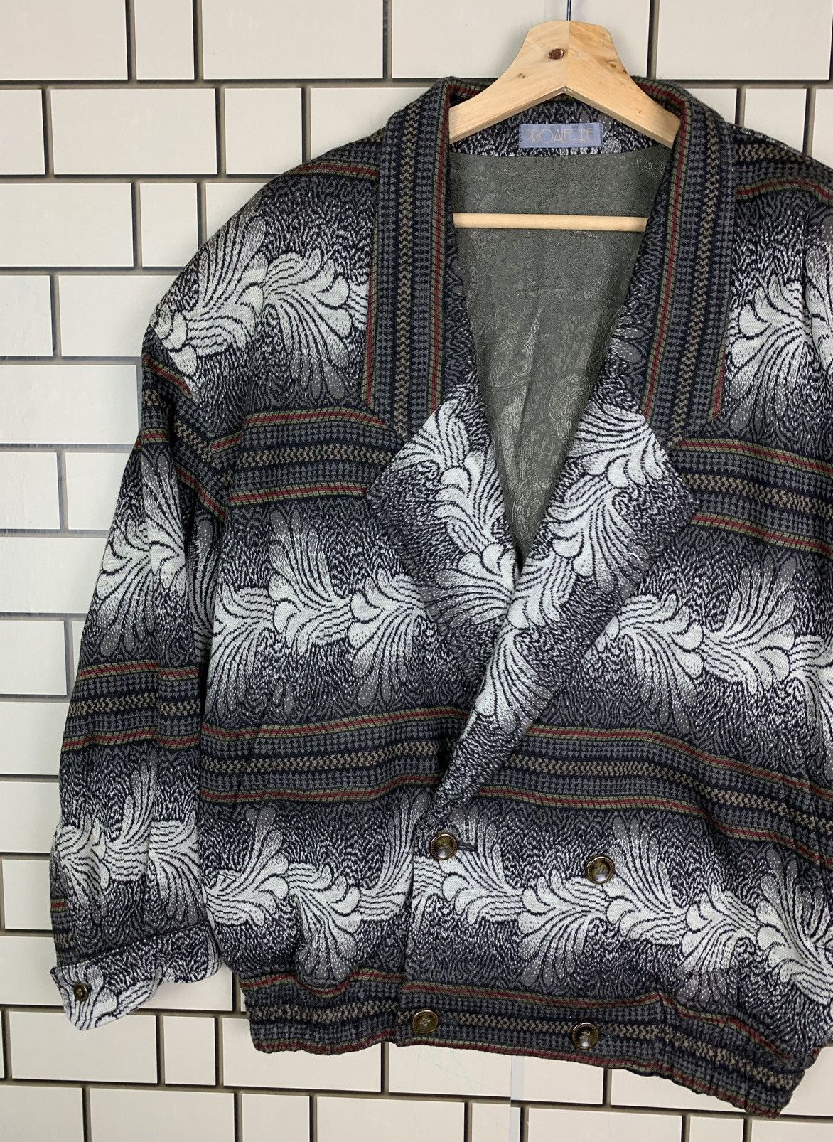 Designer × Japanese Brand × Vintage Vintage Prio Alegre Flora Design Jacket Size US L / EU 52-54 / 3 - 7 Thumbnail