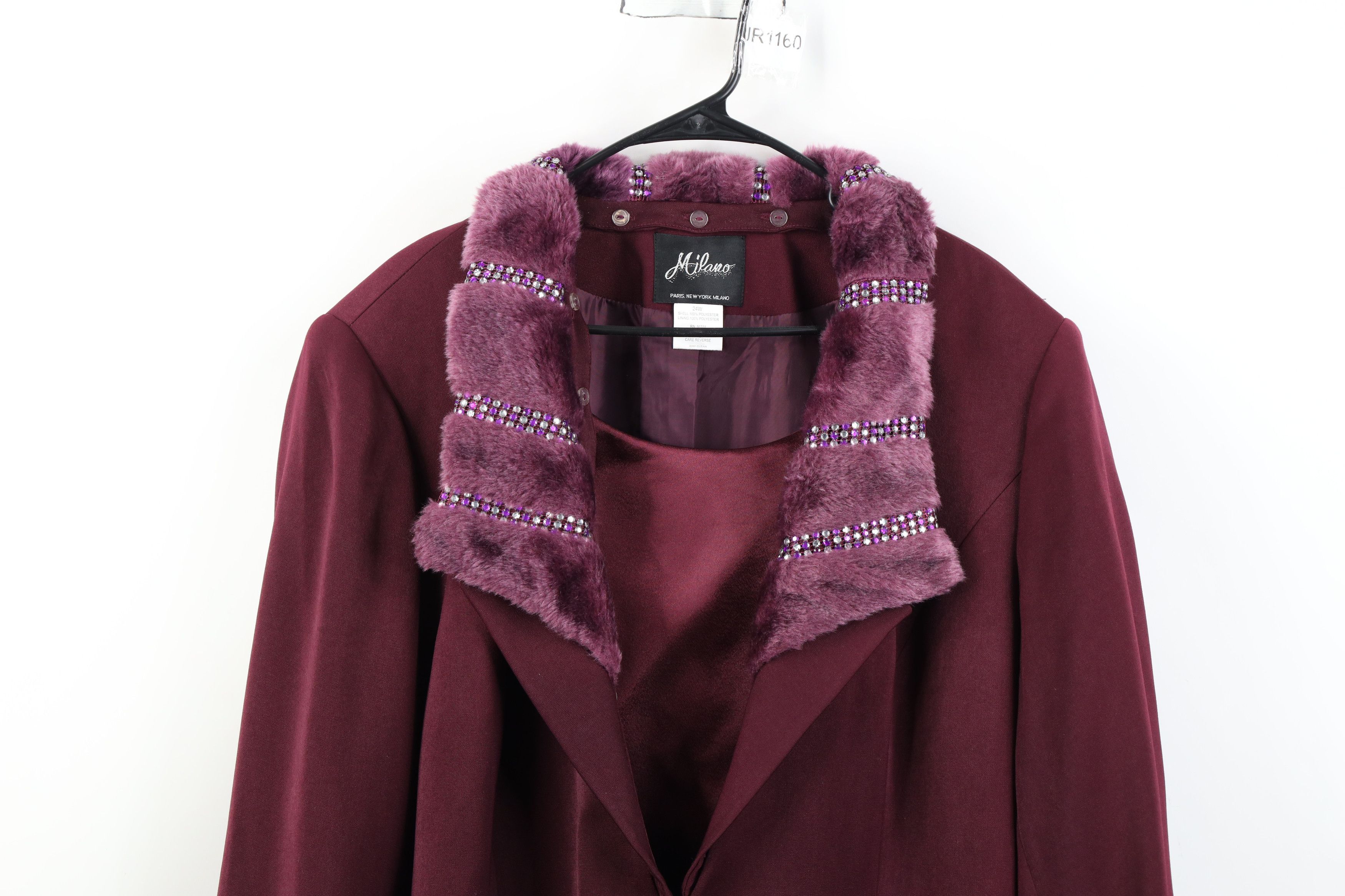 Vintage Deadstock Vintage 90s Streetwear Clasp Pennylane Jacket Coat Size 4XL / US 24-26 - 2 Thumbnail