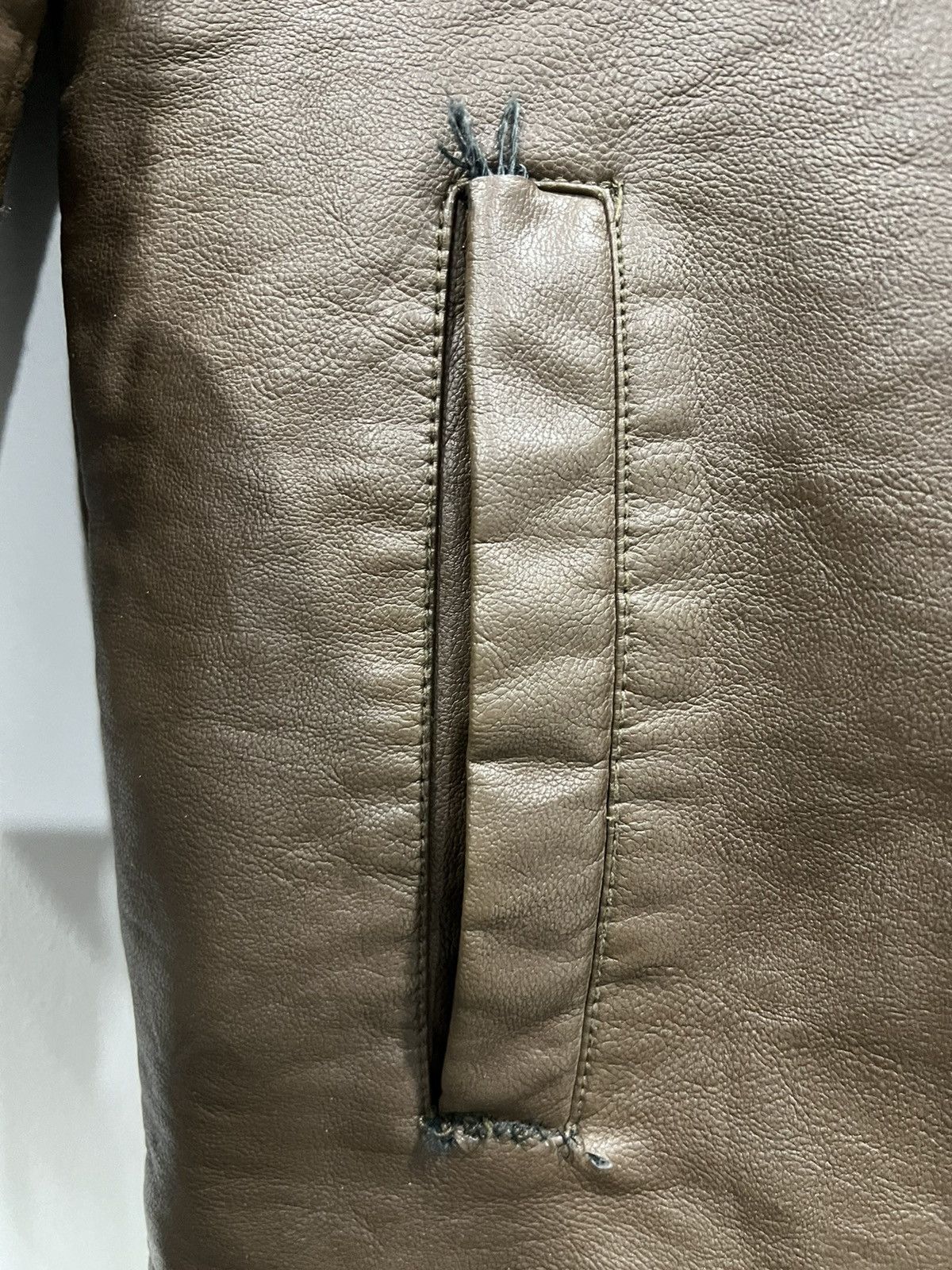 Vintage Vintage Leather Jacket Brown Zip Up Dockers Size US S / EU 44-46 / 1 - 10 Thumbnail