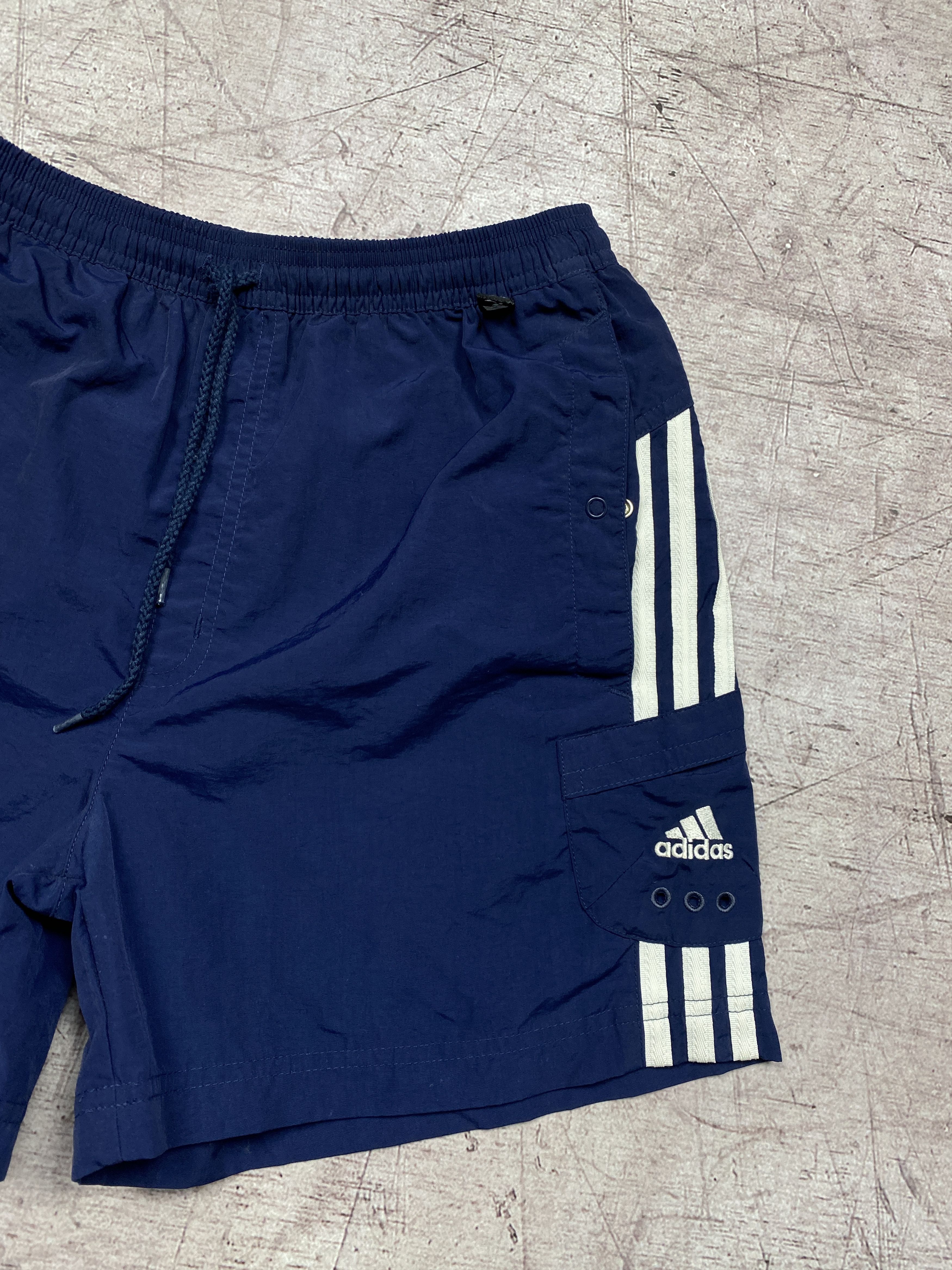 Adidas × Vintage Adidas Vintage Mens Nylon Shorts Size US 28 / EU 44 - 2 Thumbnail