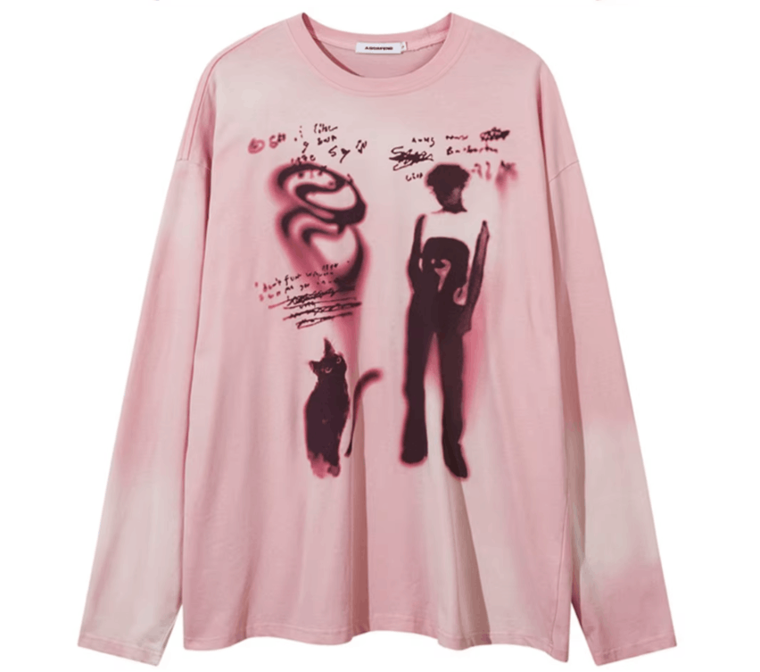 Japanese Brand Cartoon Graphic Hip Hop Oversized T-shirt Unisex Size US XL / EU 56 / 4 - 1 Thumbnail