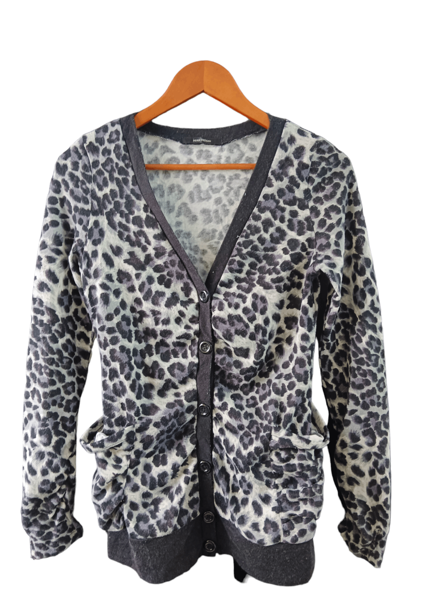 Mink Mossi Leopard Faux Fur Printed Cardigan