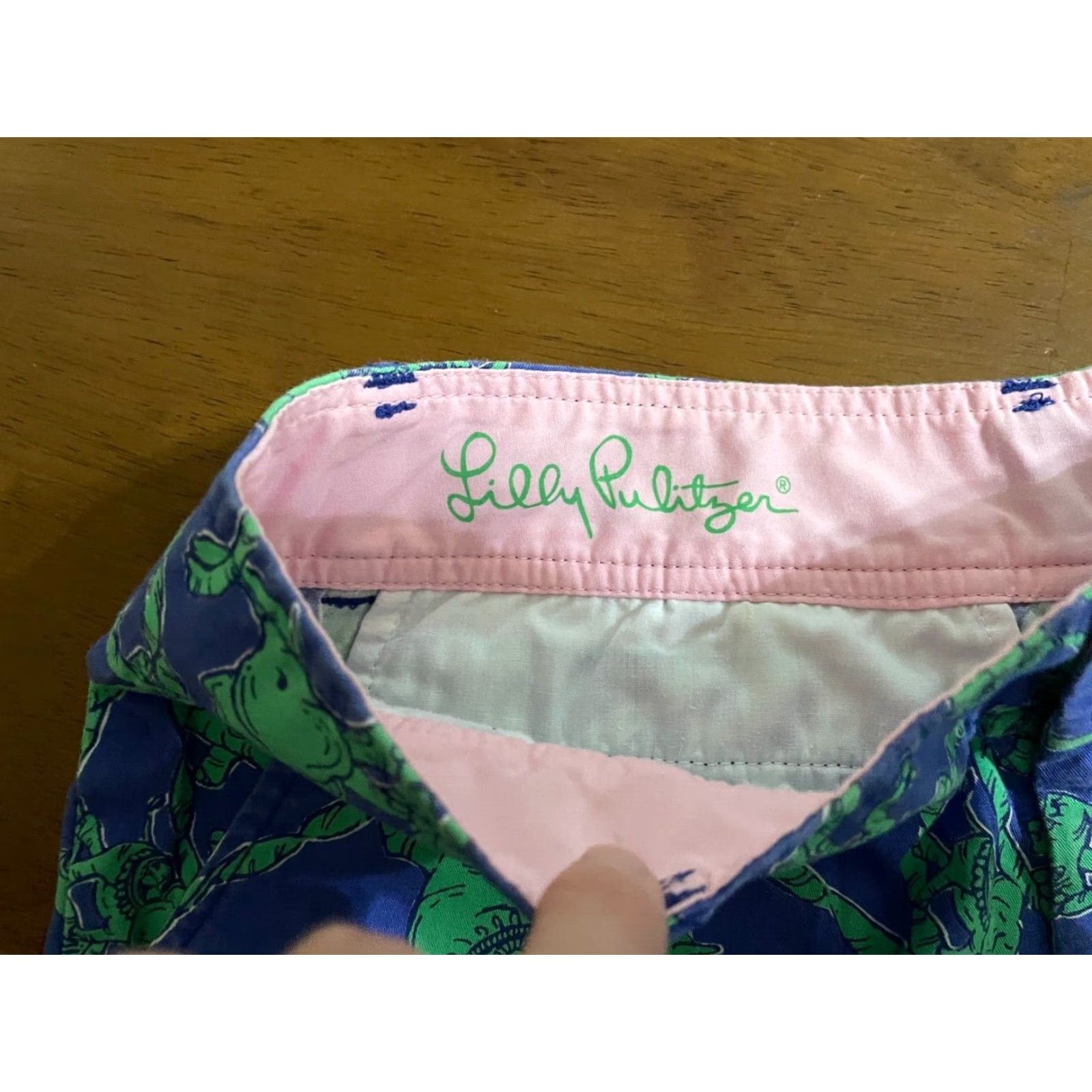 Lilly Pulitzer Lilly Pulitzer Callahan Shorts Womens Size 0 Purple Green Elephants Size 25" / US 0 / IT 36 - 4 Thumbnail