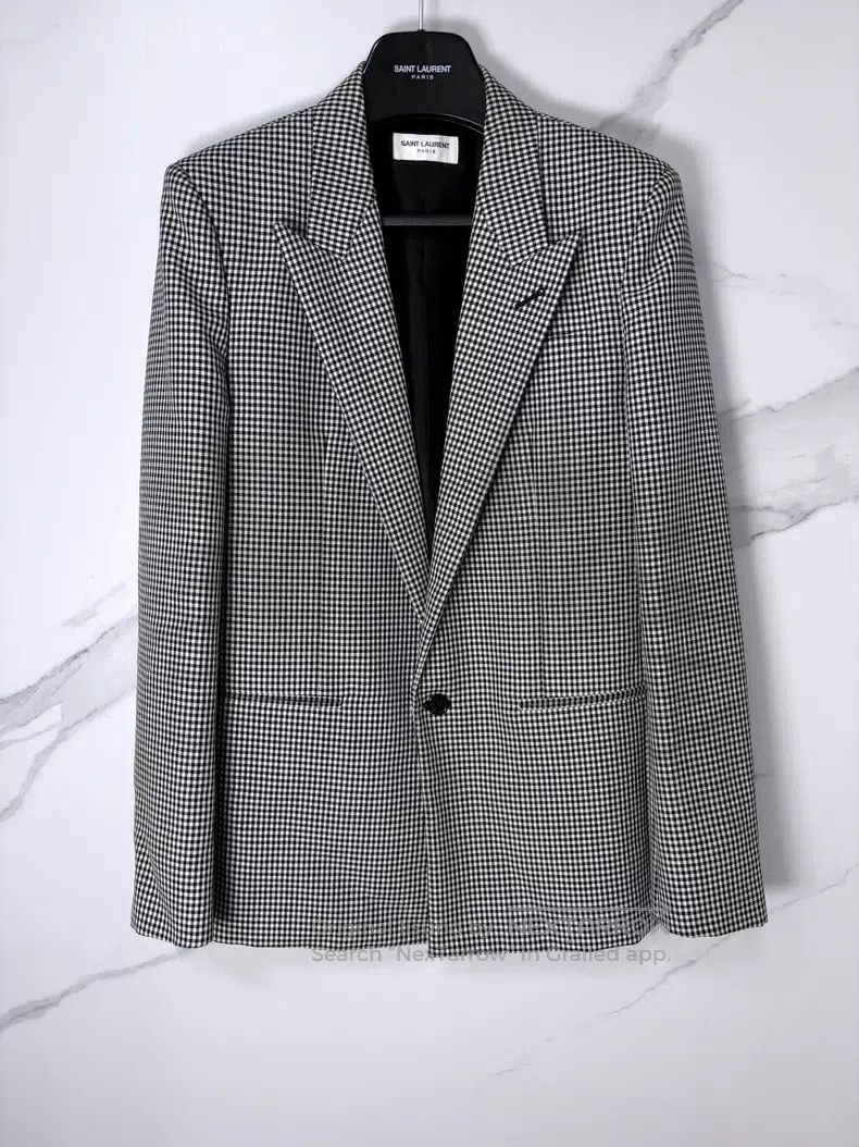 Saint Laurent Paris Saint Laurent Paris Houndstooth Wool Suit Size US S / EU 44-46 / 1 - 1 Thumbnail