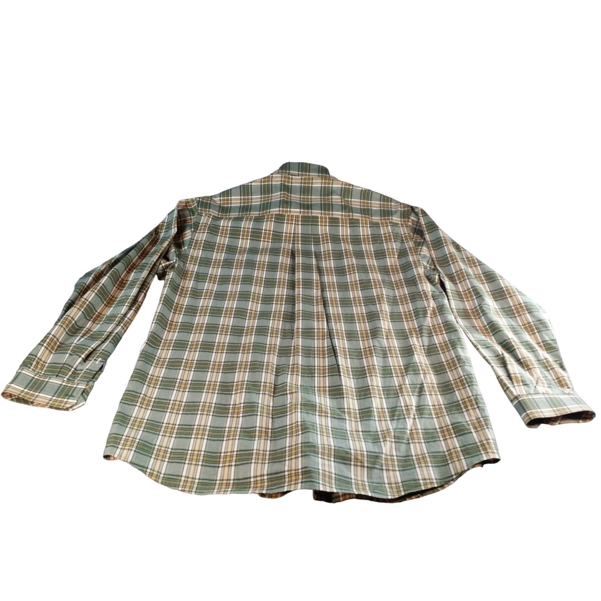 CINCH Cinch Button Up Shirt Men Sz XL Green Brown Plaid Long Sleev Size US XL / EU 56 / 4 - 6 Thumbnail