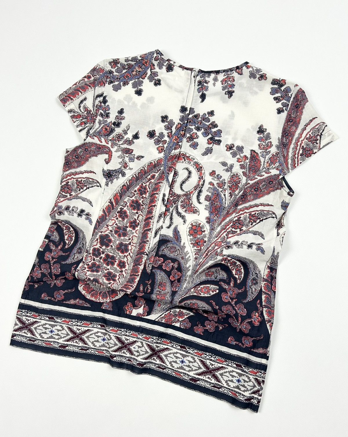 Isabel Marant Etoile Isabel Marant Étoile Tullya Blouse Paisley Cotton Top M Size M / US 6-8 / IT 42-44 - 4 Thumbnail