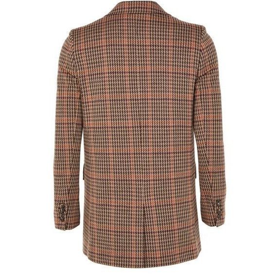Max Mara MAX MARA Check Brown Wool Blazer Jacket New & Authentic (Wom Size XS / US 0-2 / IT 36-38 - 2 Thumbnail