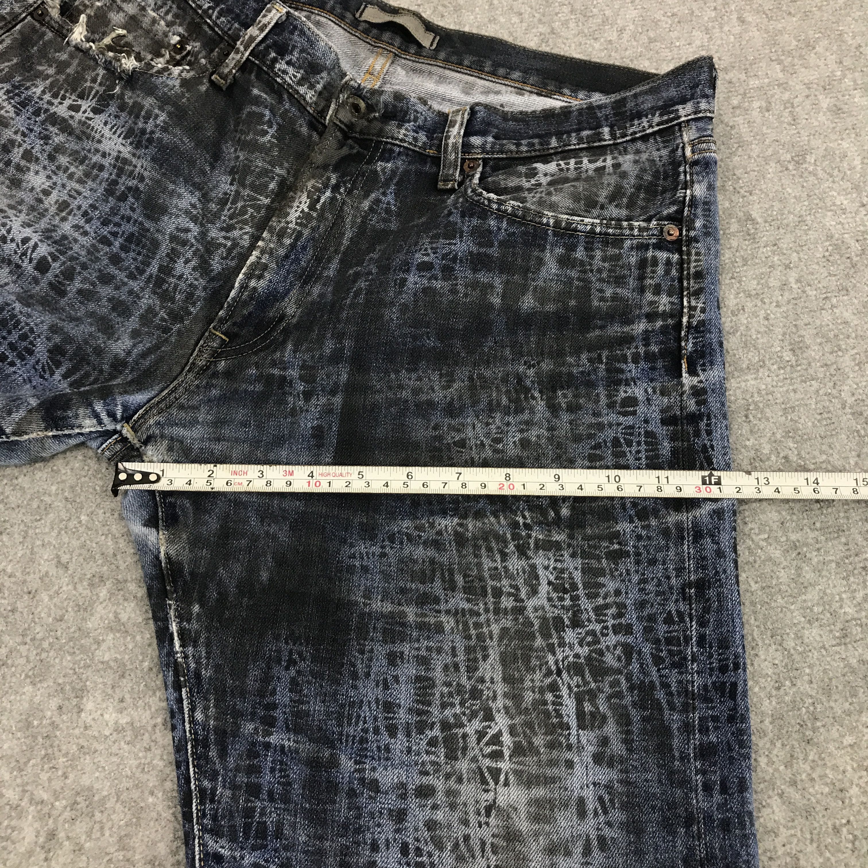 Japanese Brand × Jun Takahashi × Uniqlo JAPAN PUNK STYLE UNIQLO JEANS DENIM PANTS Size US 35 - 10 Thumbnail