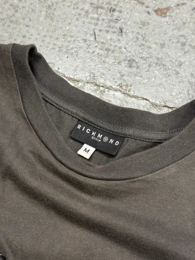 Designer × John Richmond × Vintage 2000s Richmond Rich Grey Brown Longsleeves Size US M / EU 48-50 / 2 - 5 Thumbnail