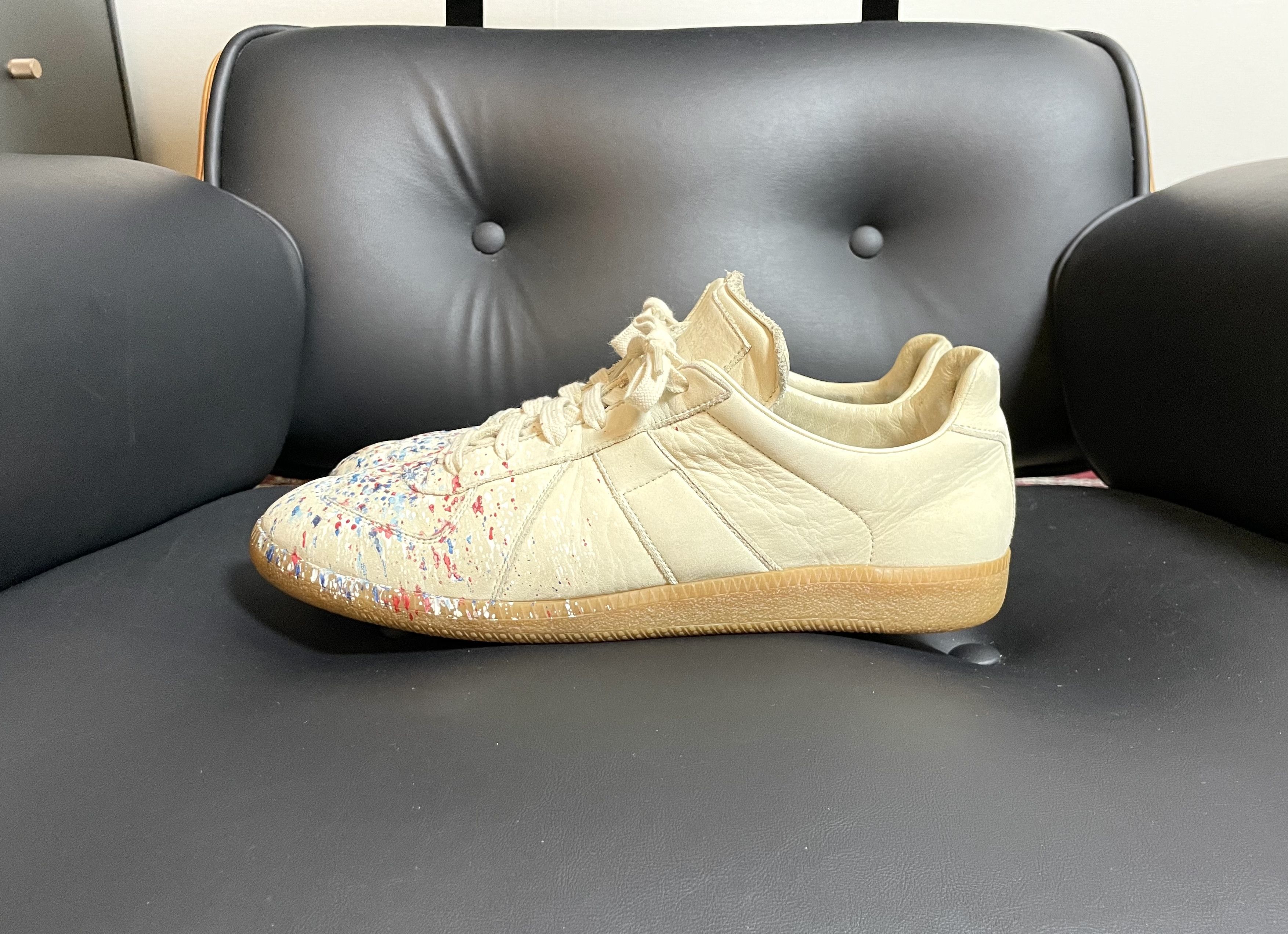 Maison Margiela Maison Margiela GAT (Paint Splatter 2015 Archive) Size US 8.5 / EU 41-42 - 7 Thumbnail