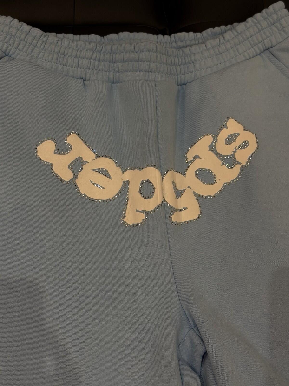 Sp5der Spider Worldwide Sp5der Sweat Shorts Blue VVS Size (XL) Size US 36 / EU 52 - 6 Thumbnail