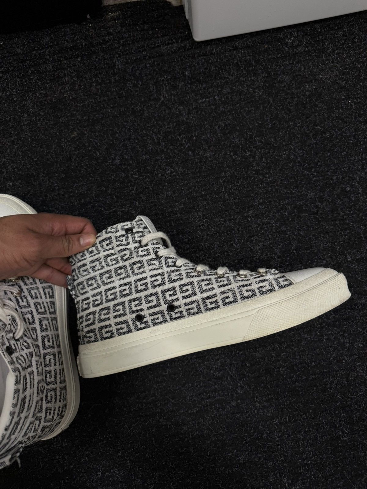 Givenchy Givenchy High-top City Sneakers Jacquard Size US 12 / EU 45 - 9 Thumbnail