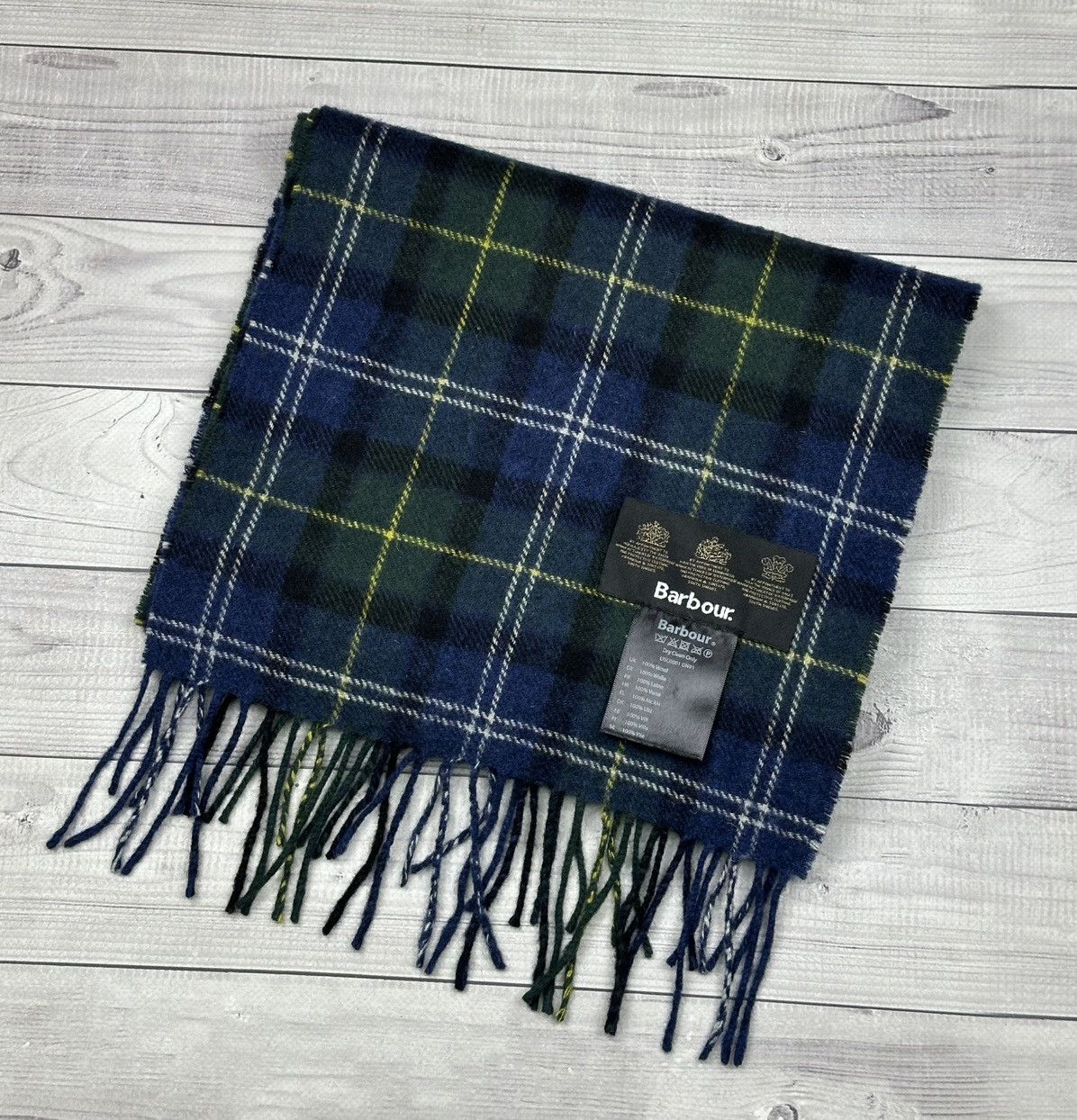Barbour Barbour 100% wool Scarf Made in Scotland Size ONE SIZE - 2 Thumbnail