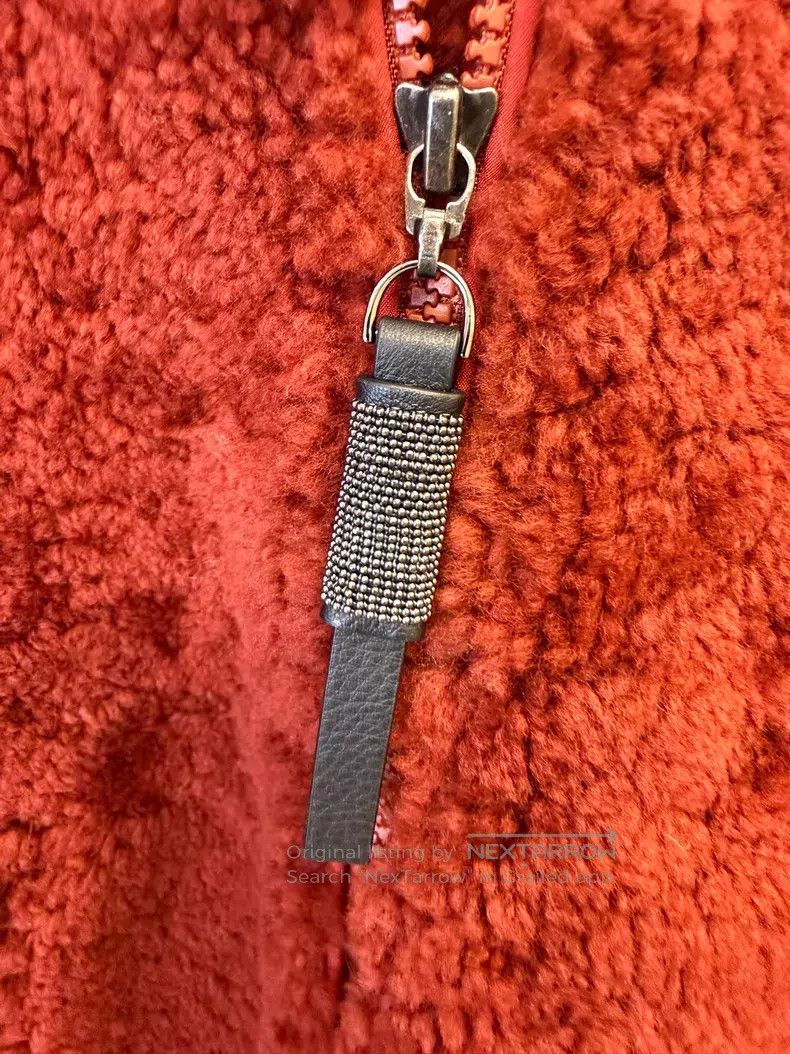 Brunello Cucinelli Brunello Cucinelli Berry Red Beaded Accessory Fur Coat 202 Size XS / US 0-2 / IT 36-38 - 2 Thumbnail