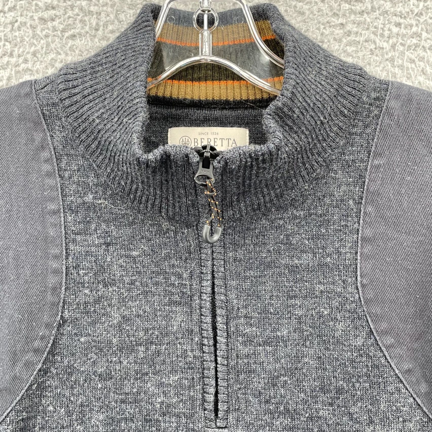 Vintage Beretta Wool Blend Sweater Men XL Shoulder Patch Outdoor Hunting Preppy Shirt (POLO) - Vintage? No Size US XL / EU 56 / 4 - 3 Thumbnail