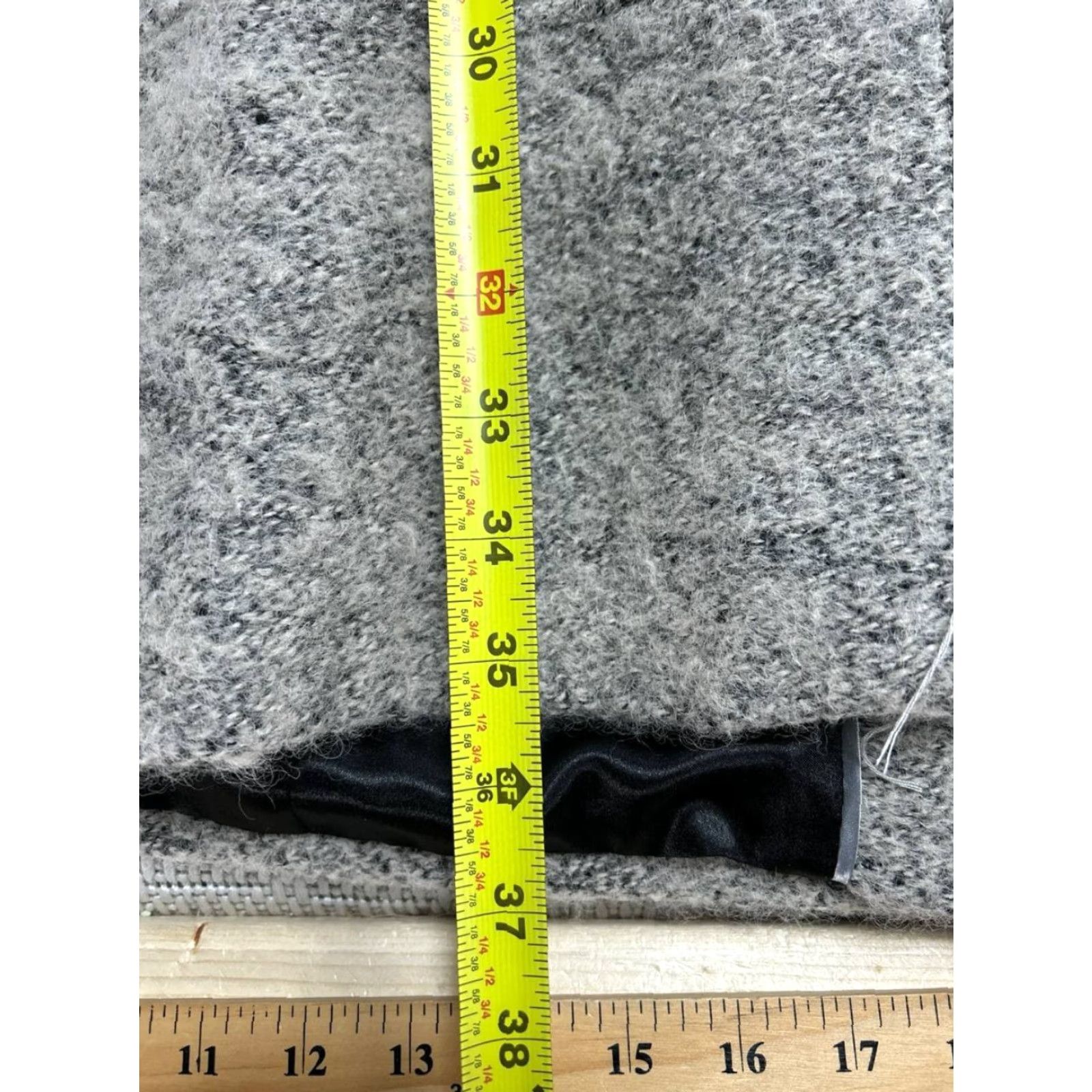 Calvin Klein Calvin Klein Walker Coat Women 1 Gray Wool Blend Asymmetrical Zip Cozy Winter Coat Size XL / US 12-14 / IT 48-50 - 7 Thumbnail