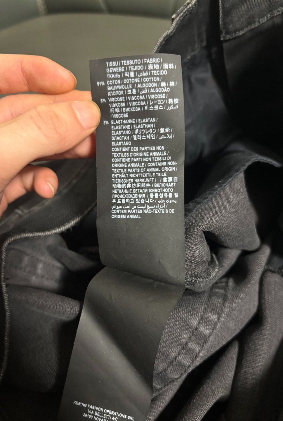 Saint Laurent Paris Saint Laurent SLP 2020FW Water Ripple Ghost Claw Basic Jeans Size US 34 / EU 50 - 5 Thumbnail