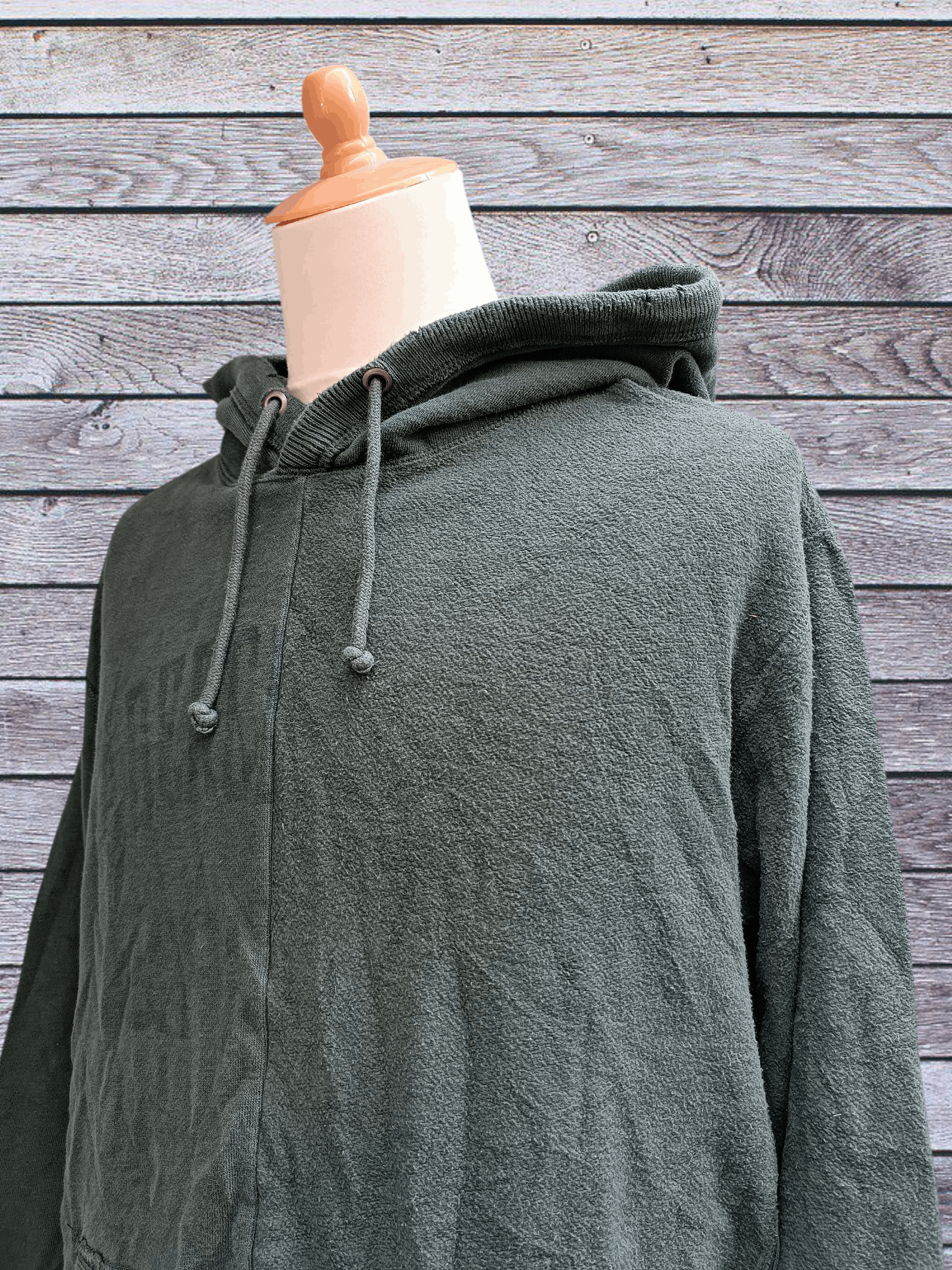 Abercrombie & Fitch Abercrombie Fitch Heavyweight Thermal Hoodie in Dark Green Size US M / EU 48-50 / 2 - 2 Thumbnail