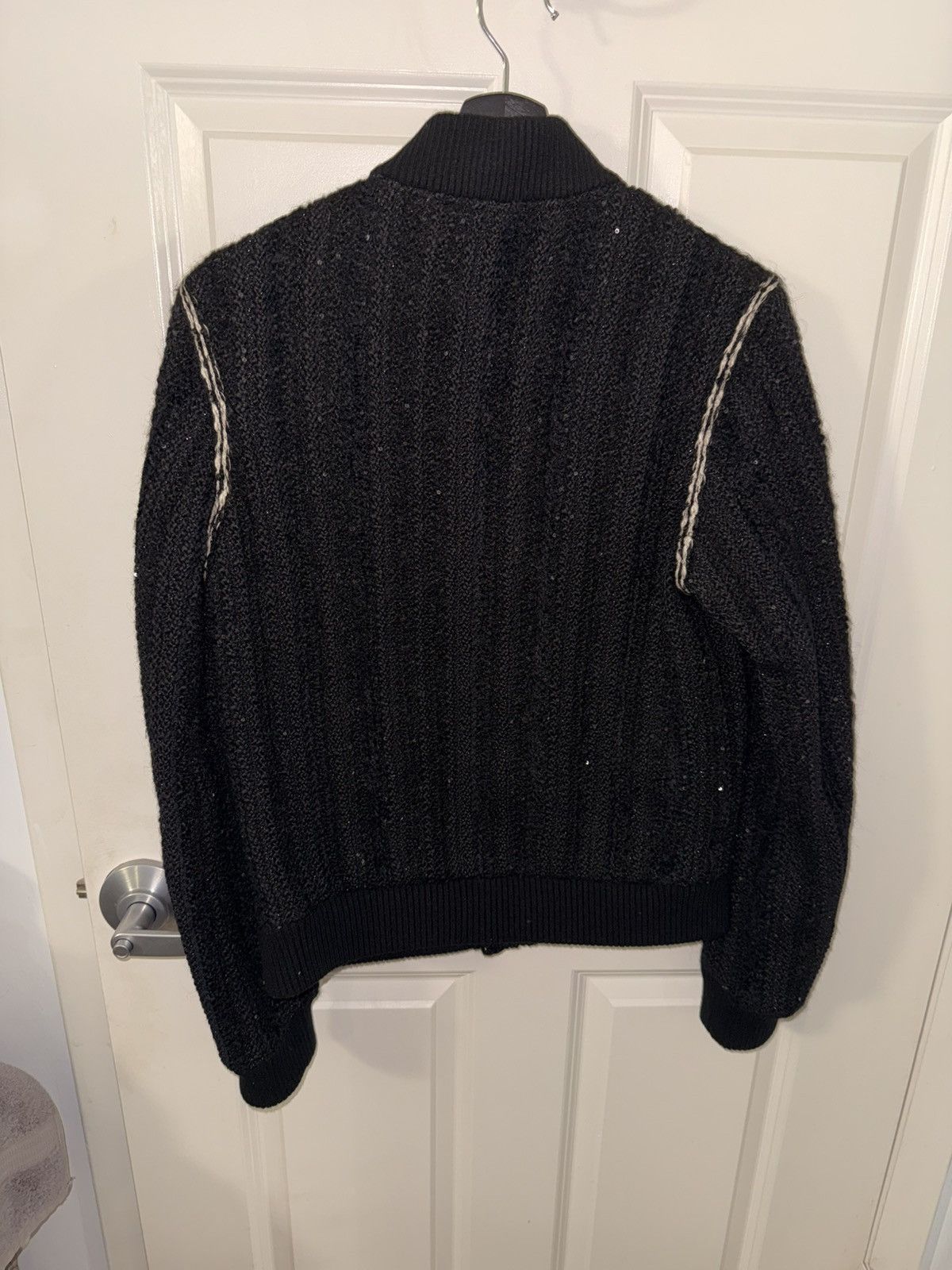 Saint Laurent Paris Saint Laurent Men’s Teddy Jacket Tweed Sequin Crochet 2018 Size US S / EU 44-46 / 1 - 6 Thumbnail