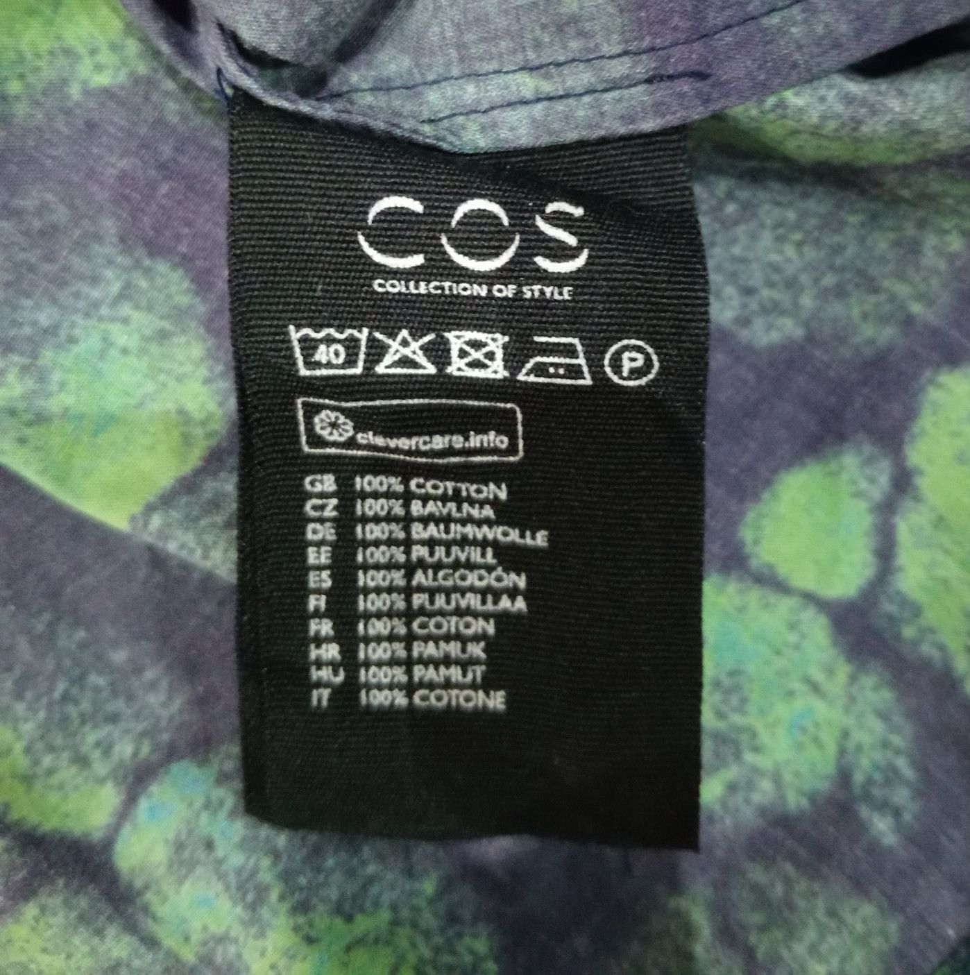Cos COS Shirt Lightweight Jacket Green and Navy Blueprint Size US M / EU 48-50 / 2 - 7 Thumbnail