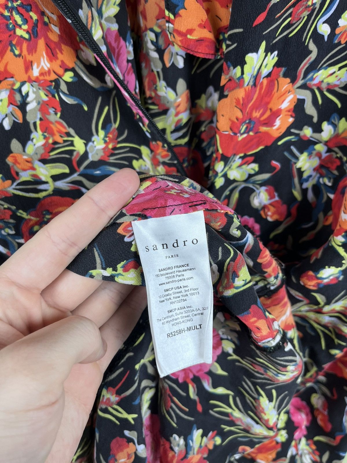 Sandro Vintage SANDRO Floral Summer Silk Dress Size S / US 4 / IT 40 - 7 Thumbnail