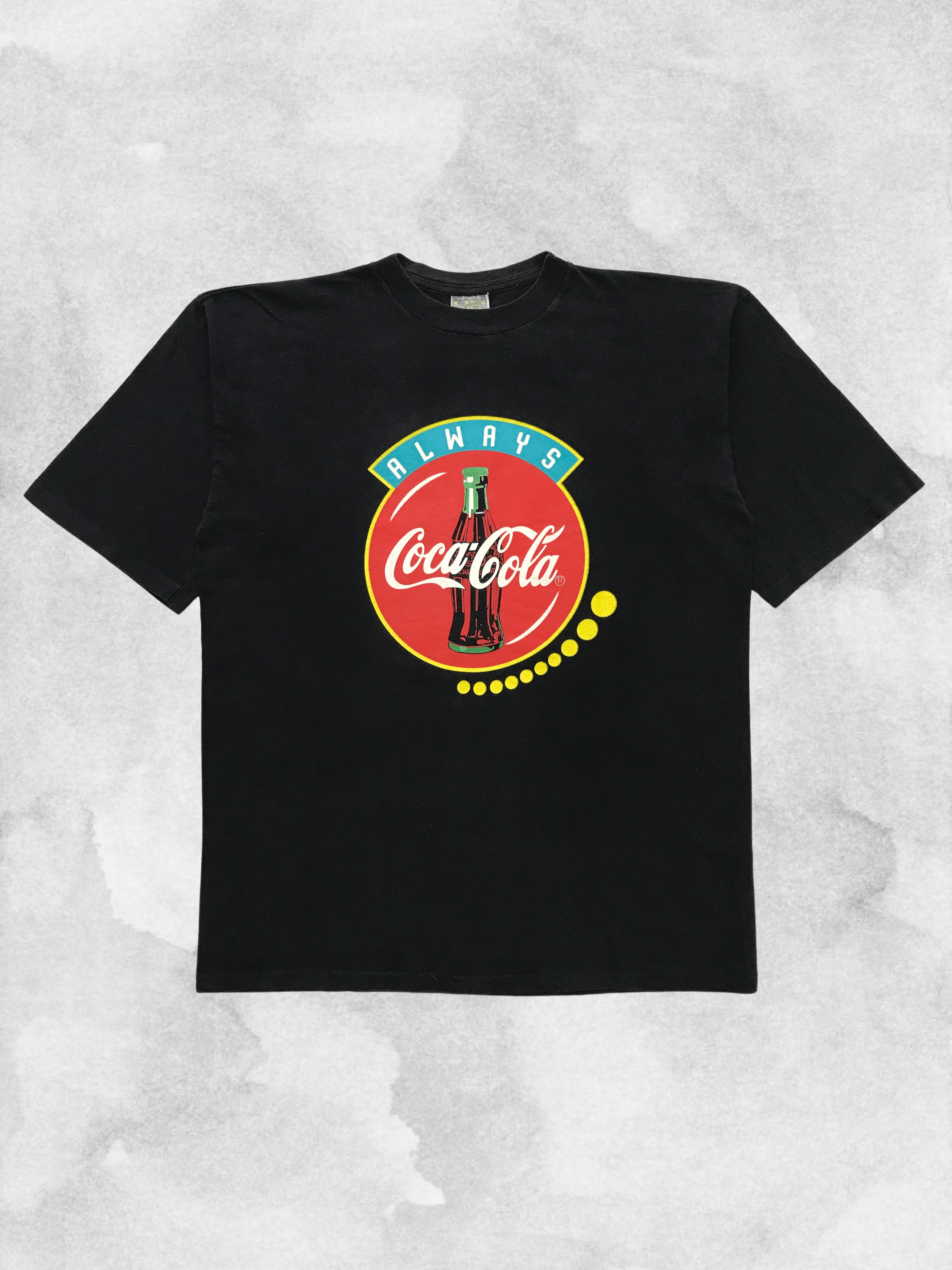 Coca Cola COCA-COLA Vintage T-Shirt Always Coke Tee USA 80s 90s Size US XL / EU 56 / 4 - 1 Thumbnail