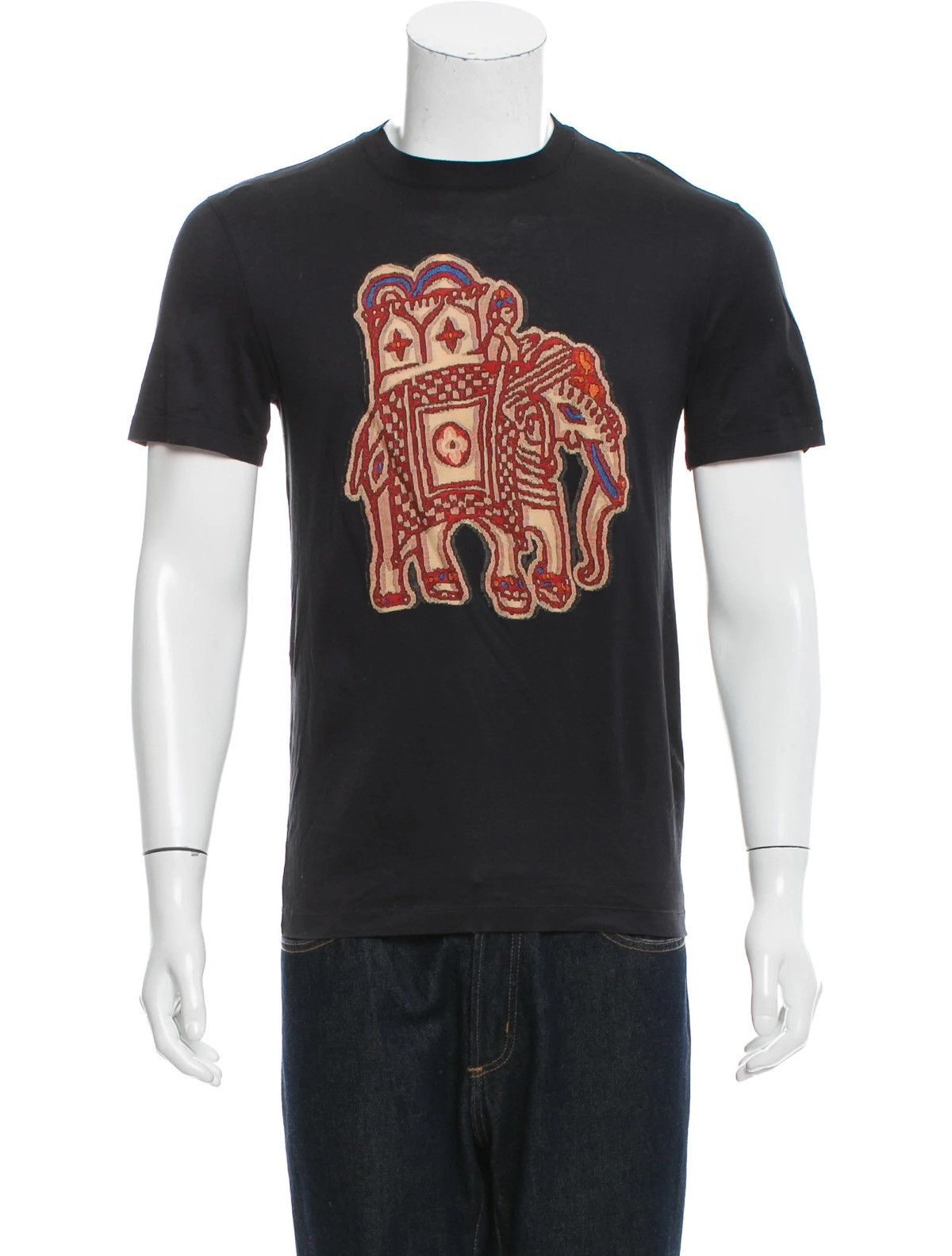 Louis Vuitton SS2015 Louis Vuitton Brown Elephant Monogram Tshirt Size US S / EU 44-46 / 1 - 1 Thumbnail