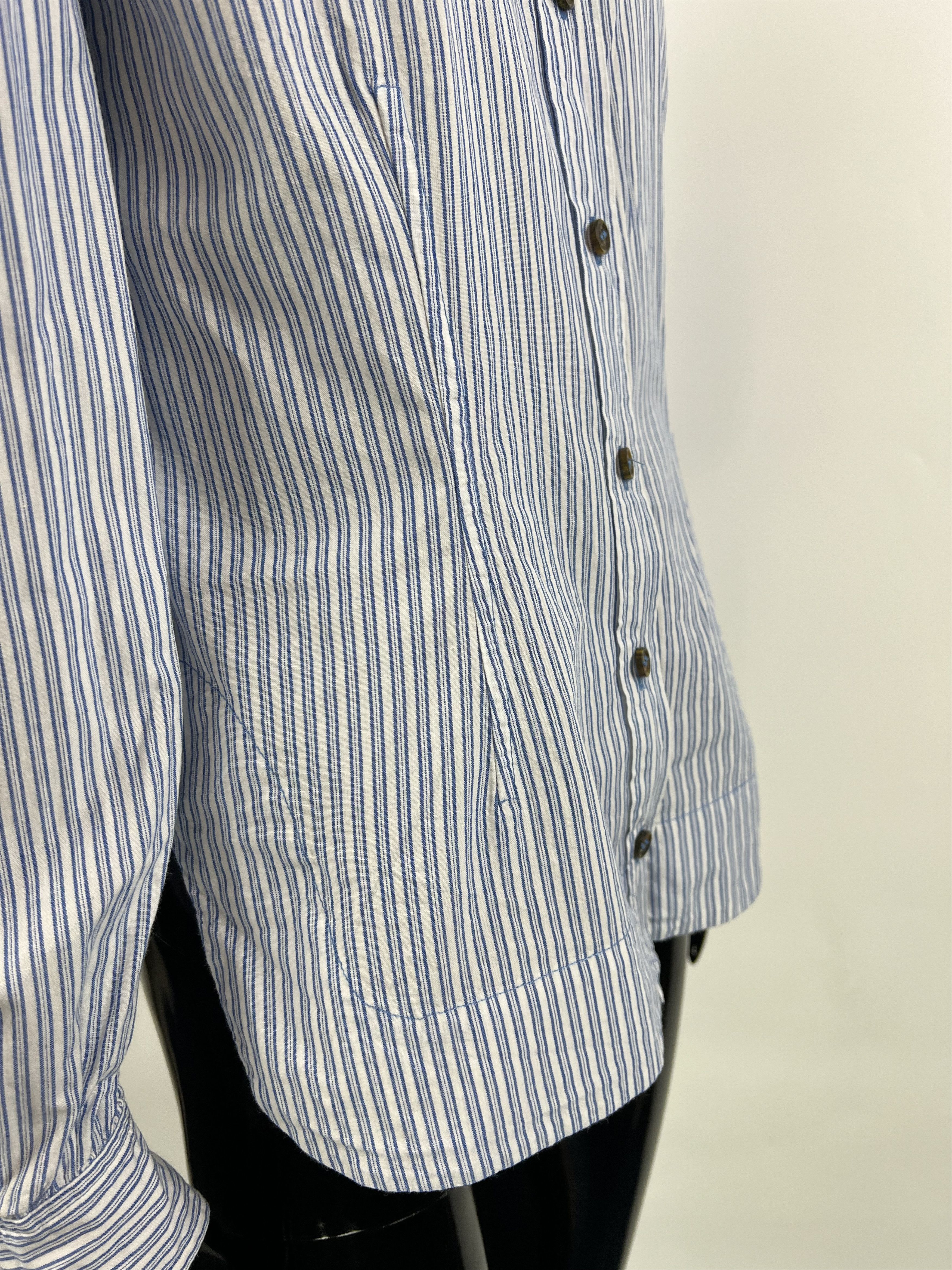 Ganni Ganni Collar Ruffle Gingham Striped Shirt Blouse Size 36 Size S / US 4 / IT 40 - 9 Thumbnail