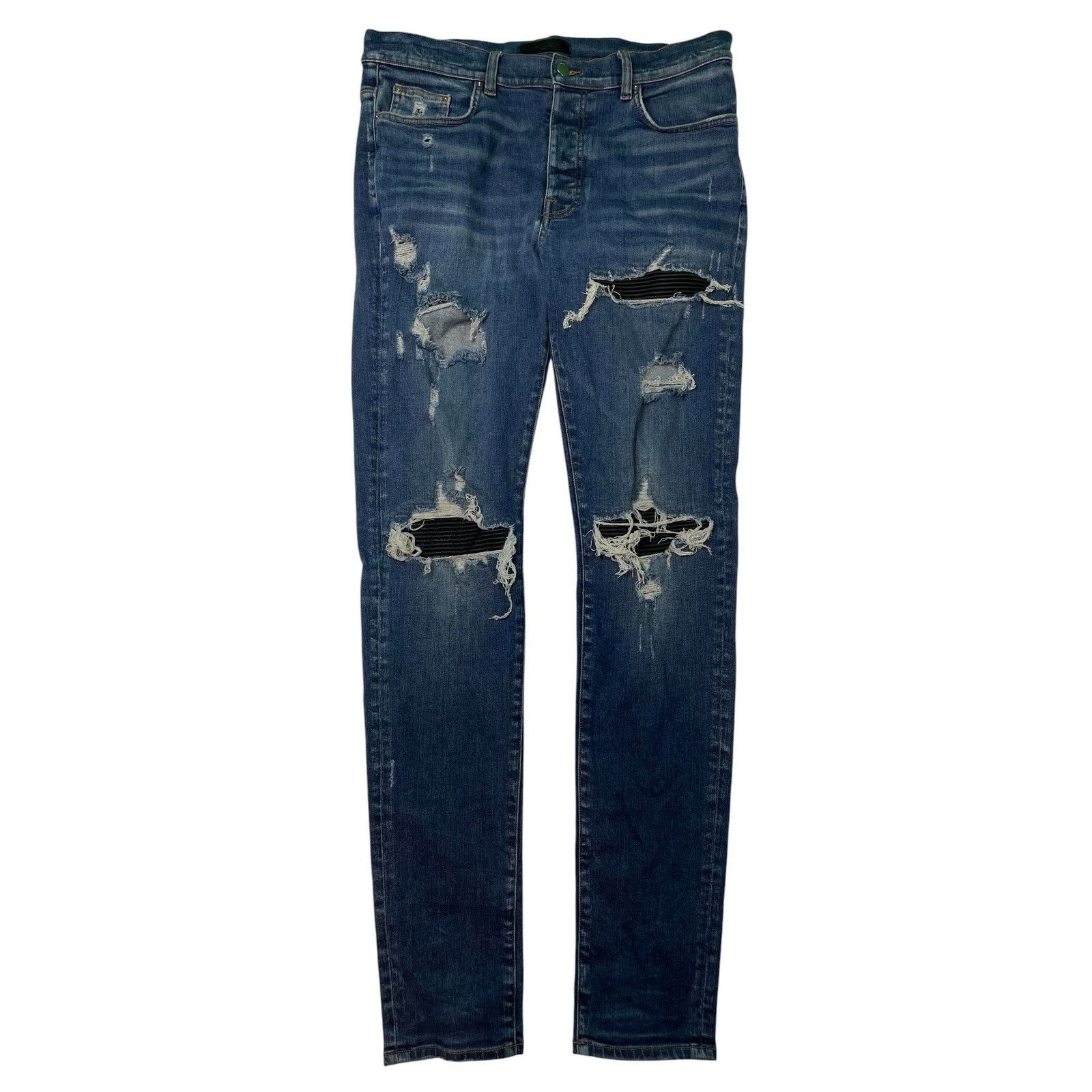 Amiri Amiri 'Patch MX1' Dark Wash & Black Jeans Size US 36 / EU 52 - 1 Thumbnail