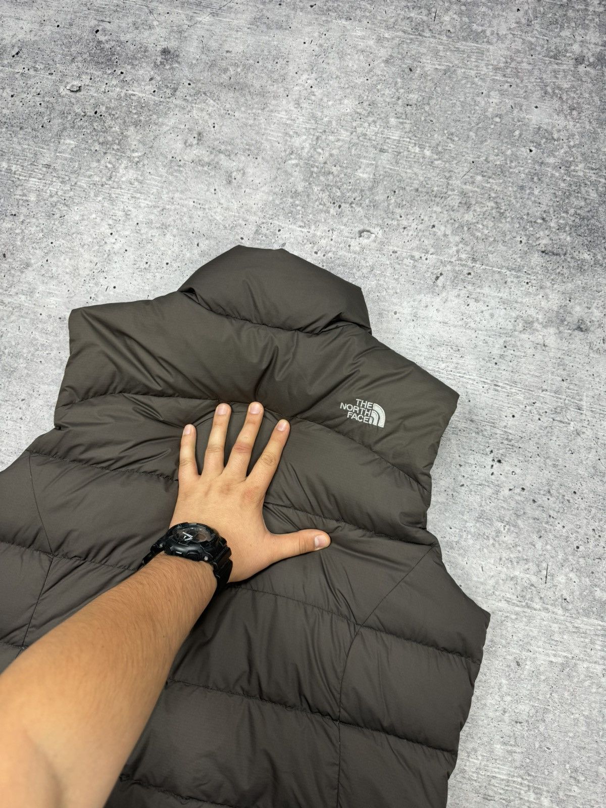 The North Face × Vintage Vintage Y2K The North Face 700 Down Brown Puffer Vest Jacket Size L / US 10 / IT 46 - 23 Thumbnail