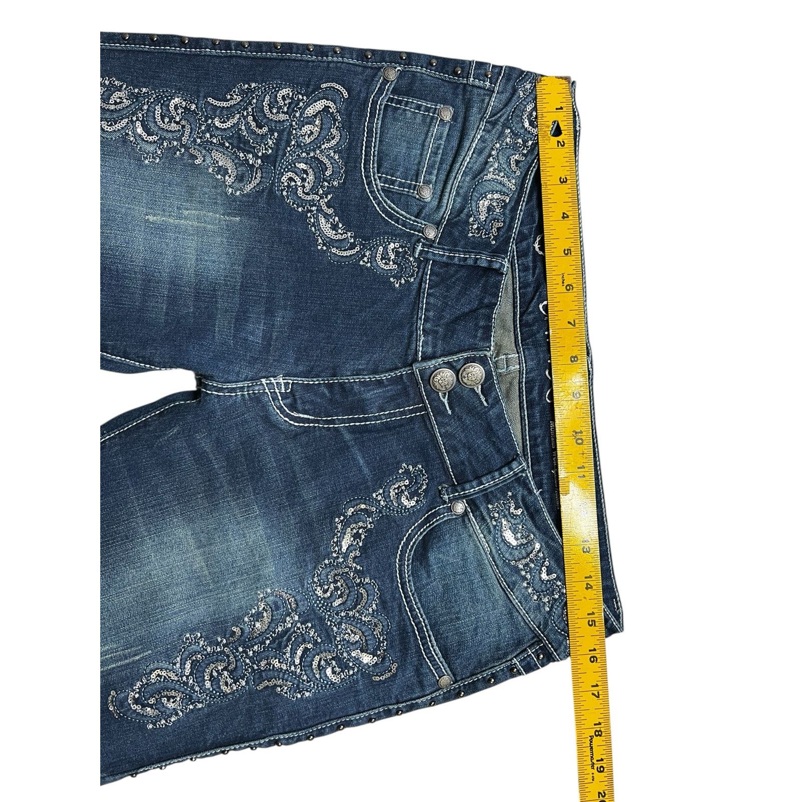Other Y2K Trinity Ranch Women’s Jeans Sz 12 Dark Western 30x31 Size 34" / US 12 / IT 48 - 8 Thumbnail